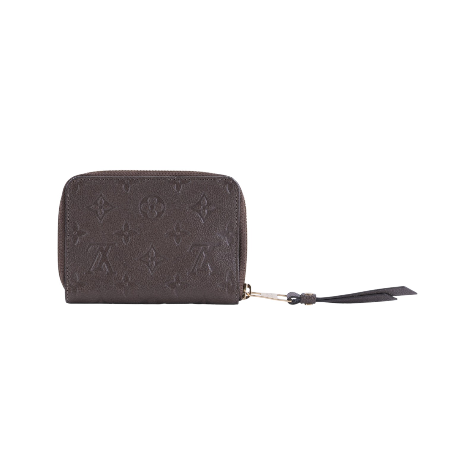 路易威登 LOUIS VUITTON Secret Compact 錢包 短夾 M93431 棕壓紋原花拉鍊短夾 原廠盒子/防塵袋