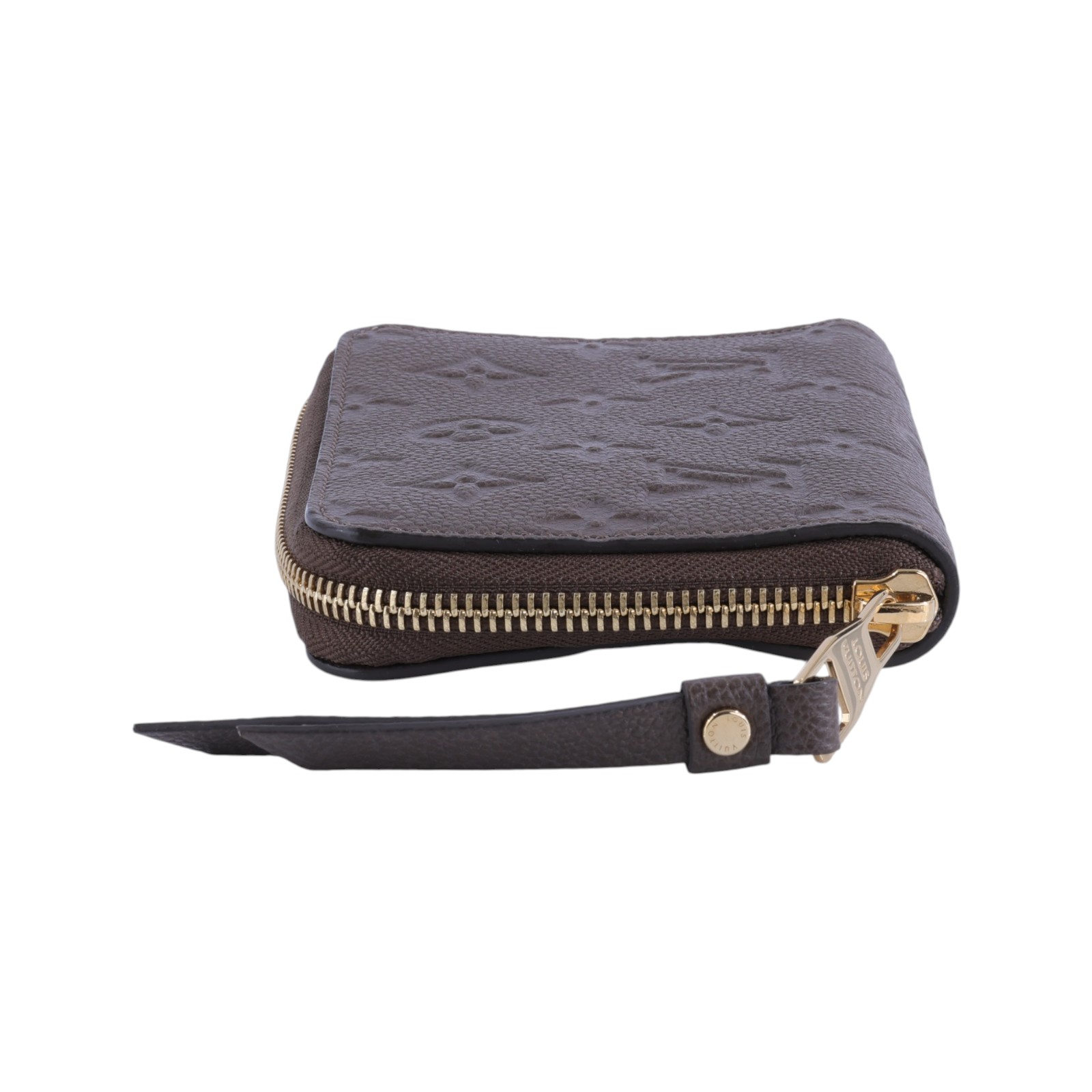 路易威登 LOUIS VUITTON Secret Compact 錢包 短夾 M93431 棕壓紋原花拉鍊短夾 原廠盒子/防塵袋