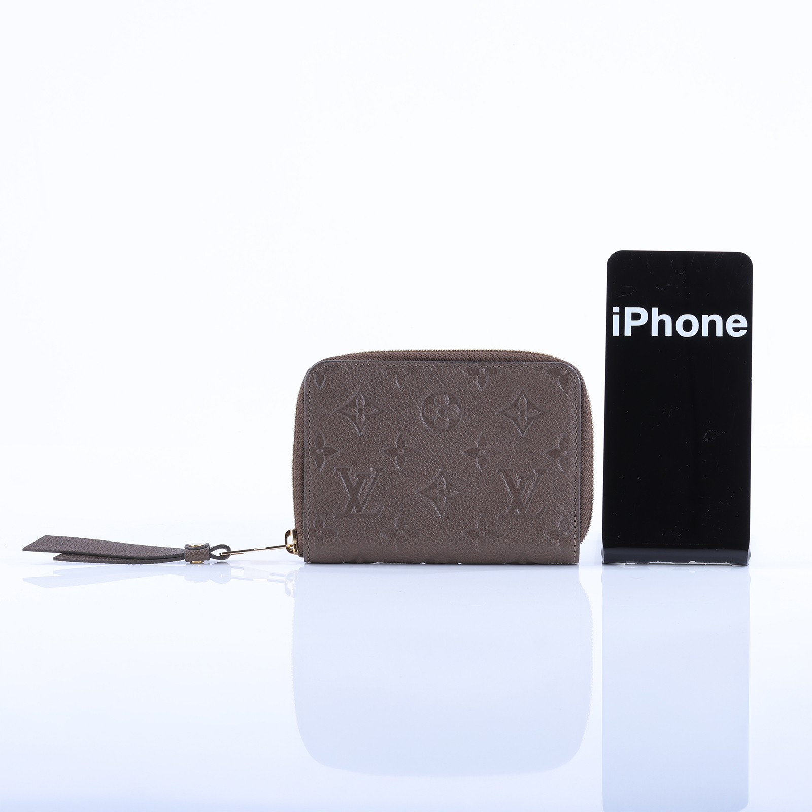 路易威登 LOUIS VUITTON Secret Compact 錢包 短夾 M93431 棕壓紋原花拉鍊短夾 原廠盒子/防塵袋