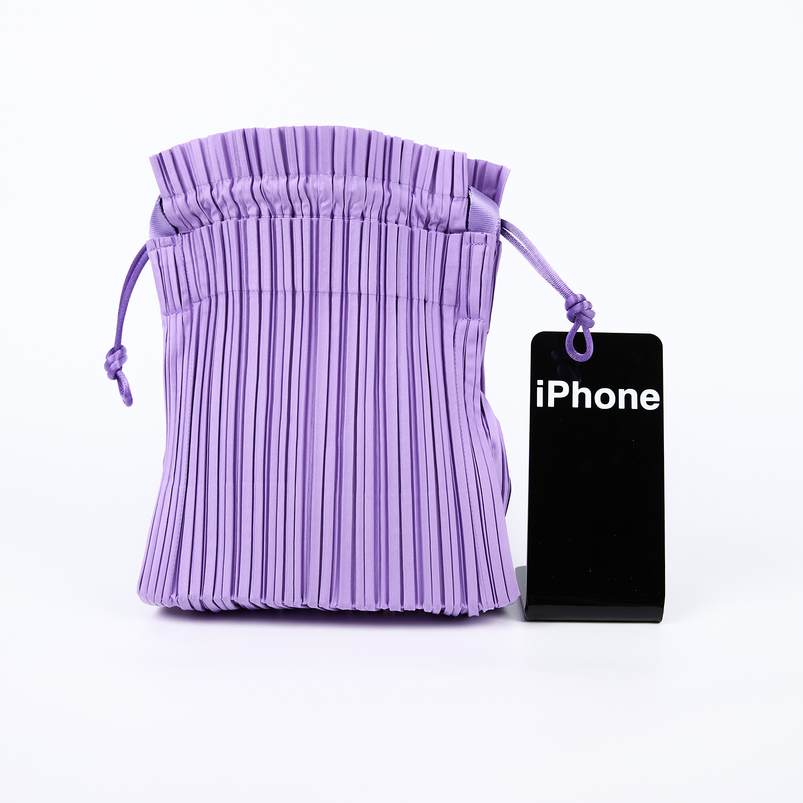 三宅一生 PLEATS PLEASE Issey Miyake SQUARE PLEATS 斜背包  淺紫皺褶包 無附屬品