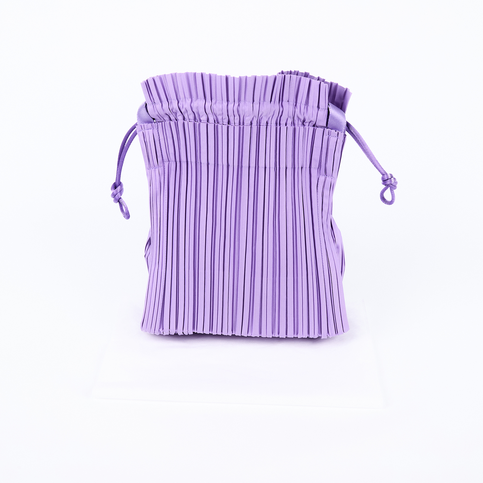 三宅一生 PLEATS PLEASE Issey Miyake SQUARE PLEATS 斜背包  淺紫皺褶包 無附屬品