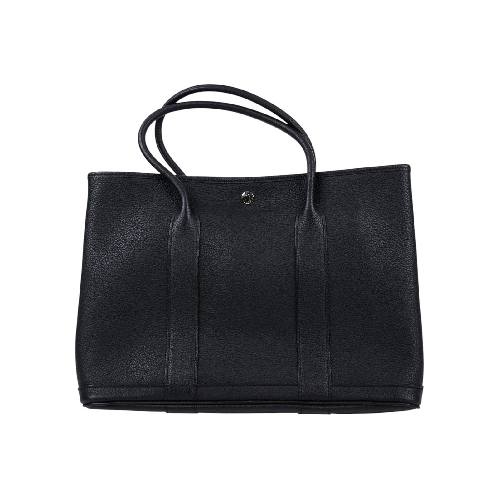 愛馬仕 Hermes Garden Party 花園派對包 36 銀色五金 黑色 H051559CK89 A刻 黑GP36 防塵袋