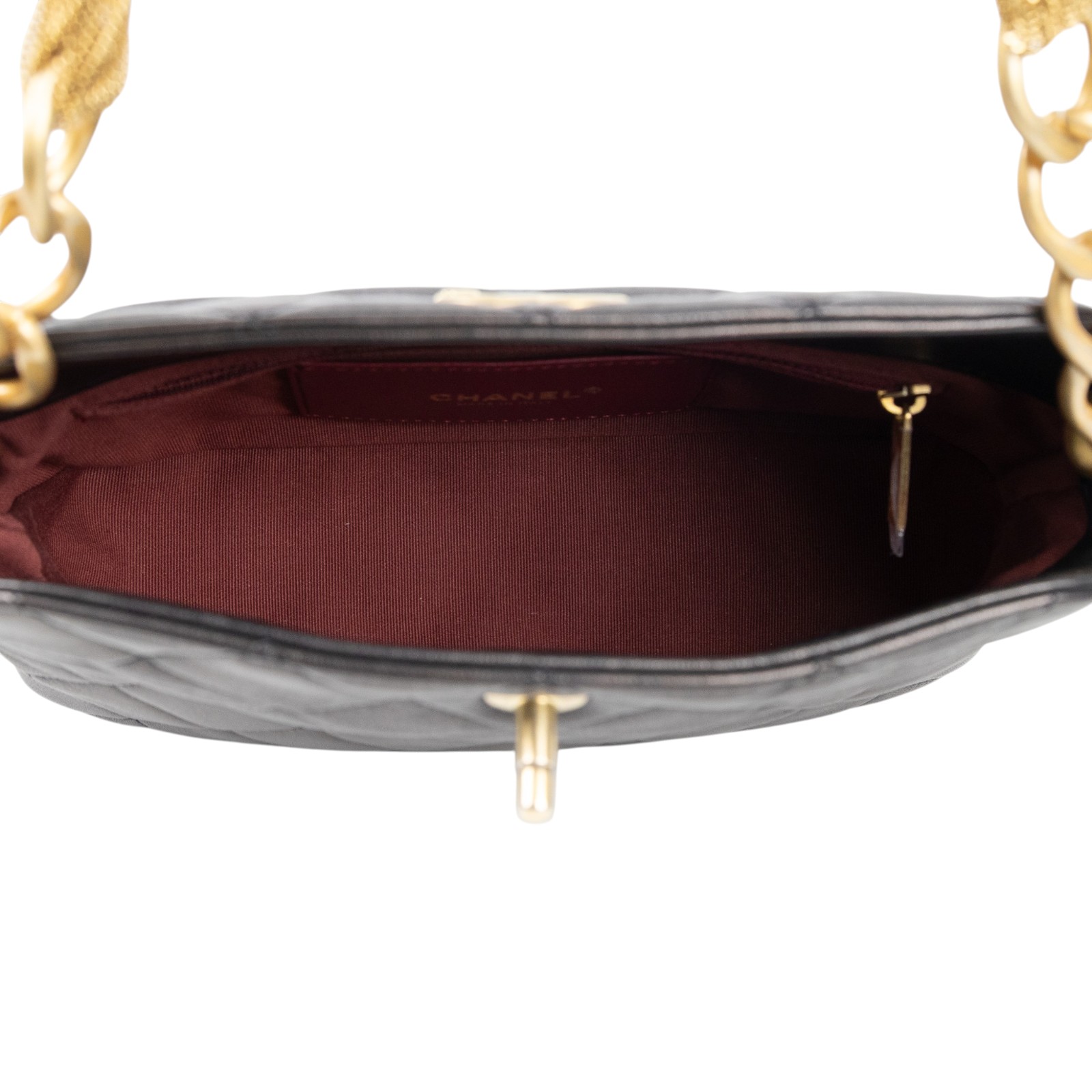 香奈兒 CHANEL CC LOGO 手提包 肩背包 AS4172 黑金羊流蘇HOBO 防塵袋