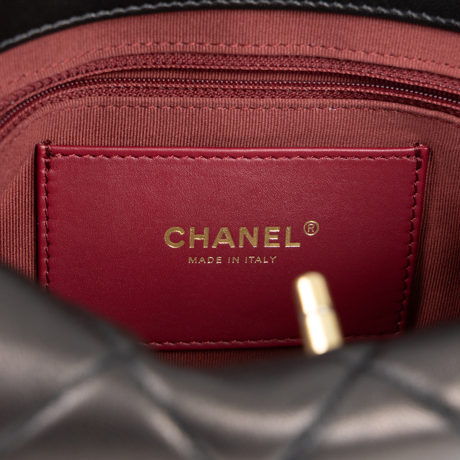 香奈兒 CHANEL CC LOGO 手提包 肩背包 AS4172 黑金羊流蘇HOBO 防塵袋