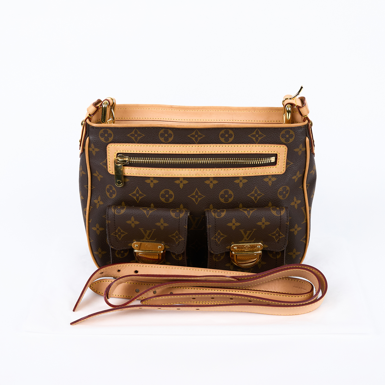 路易威登 LOUIS VUITTON Hudson GM 肩背包 M40045 原花單肩曼哈頓包HUDSON GM 背帶