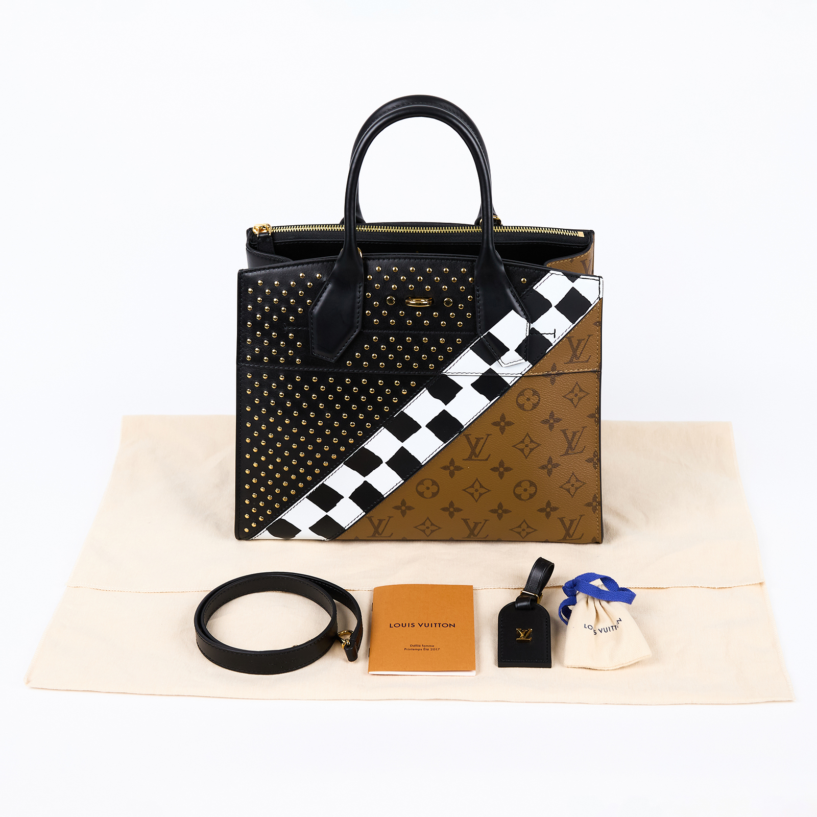 路易威登 LOUIS VUITTON City Steamer MM 手提包 肩背包 M42347 CITY STEAMER MM 防塵袋/背帶/鎖組/吊牌