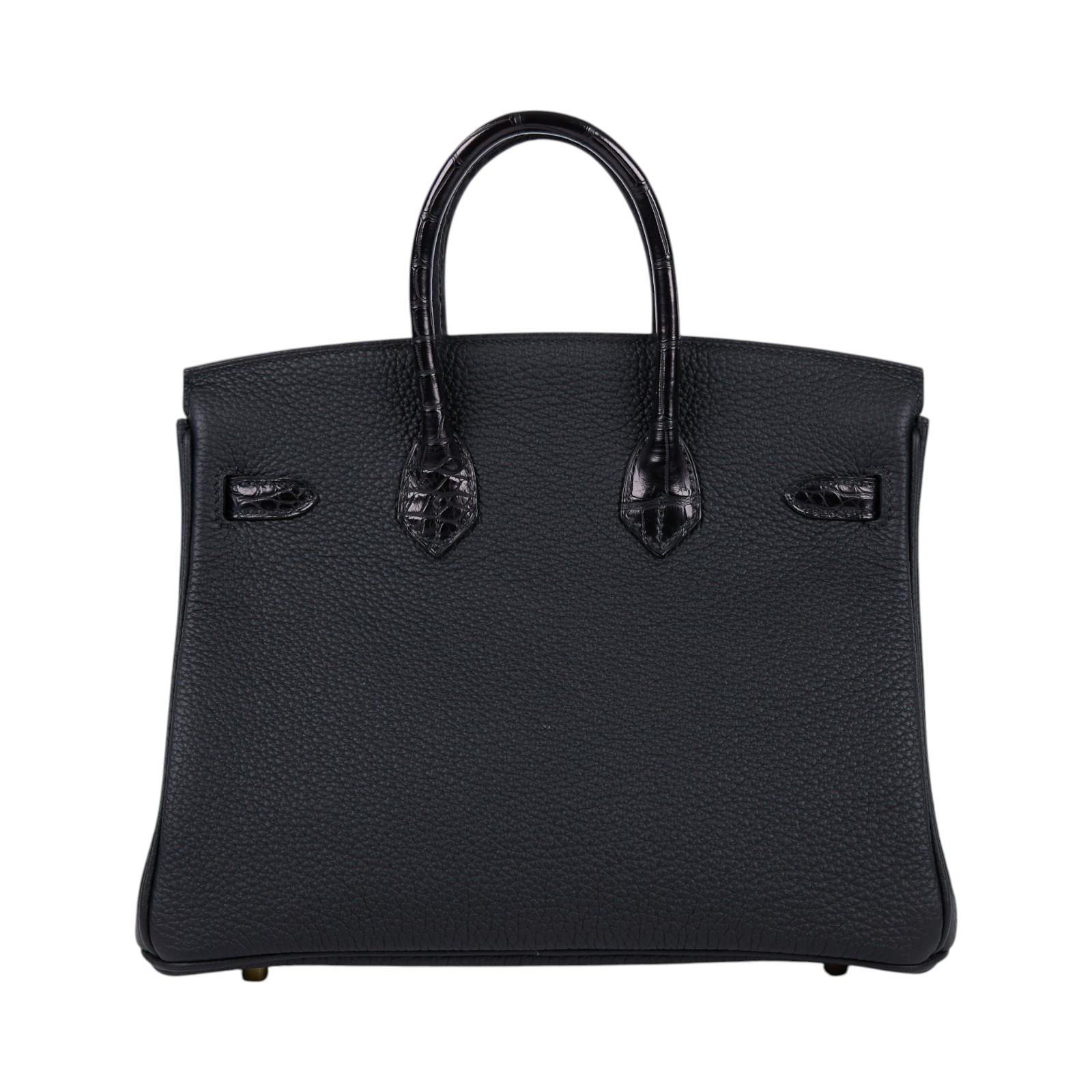 愛馬仕 Hermes Birkin Bag 柏金包 25 金色五金 黑色 H076216CCAB /Y刻  原廠盒子/防塵袋/鎖組/瀕臨絕種野生動植物國際貿易公約/購買證明/雨衣