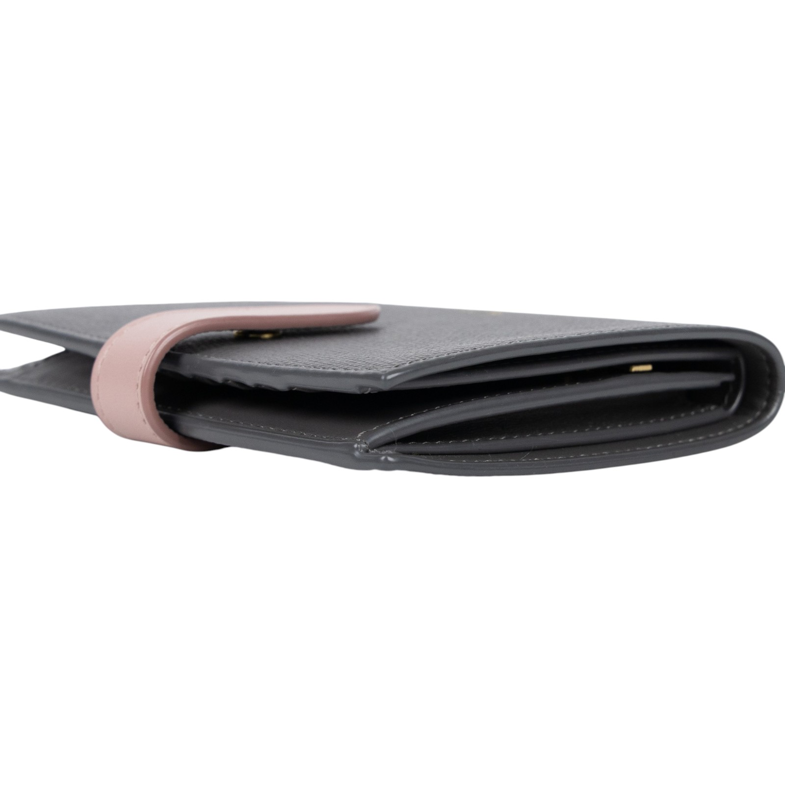 思琳 CELINE Medium Strap Wallet 錢包 短夾 10B643BRU 灰STRAP中夾 原廠盒子/防塵袋