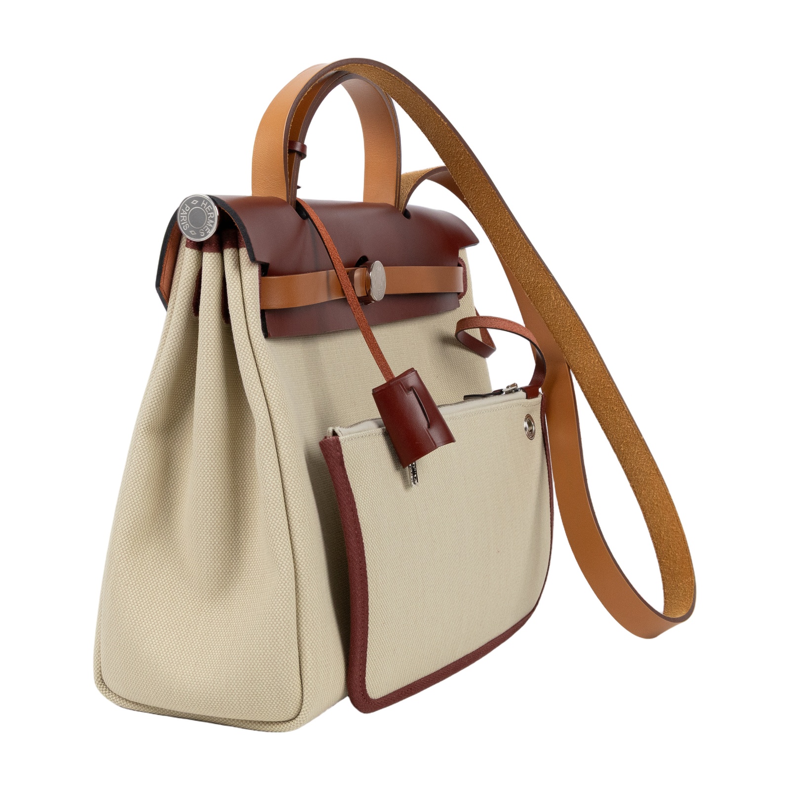 愛馬仕 Hermes Herbag Zip 31 HER31 UMN003KD U刻紅棕帆布HERBAG31 原廠盒子/防塵袋/鎖組/內袋