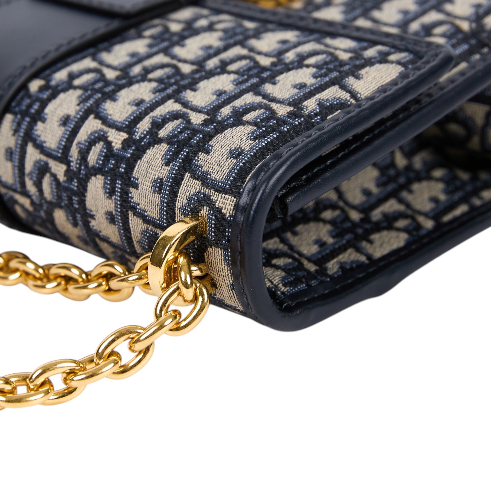 迪奧 CHRISTIAN DIOR 30 Montaigne 鏈帶 肩背手提包 M9208UTZQ 藍緹花蒙田30鏈帶包 原廠盒子/防塵袋/保證卡