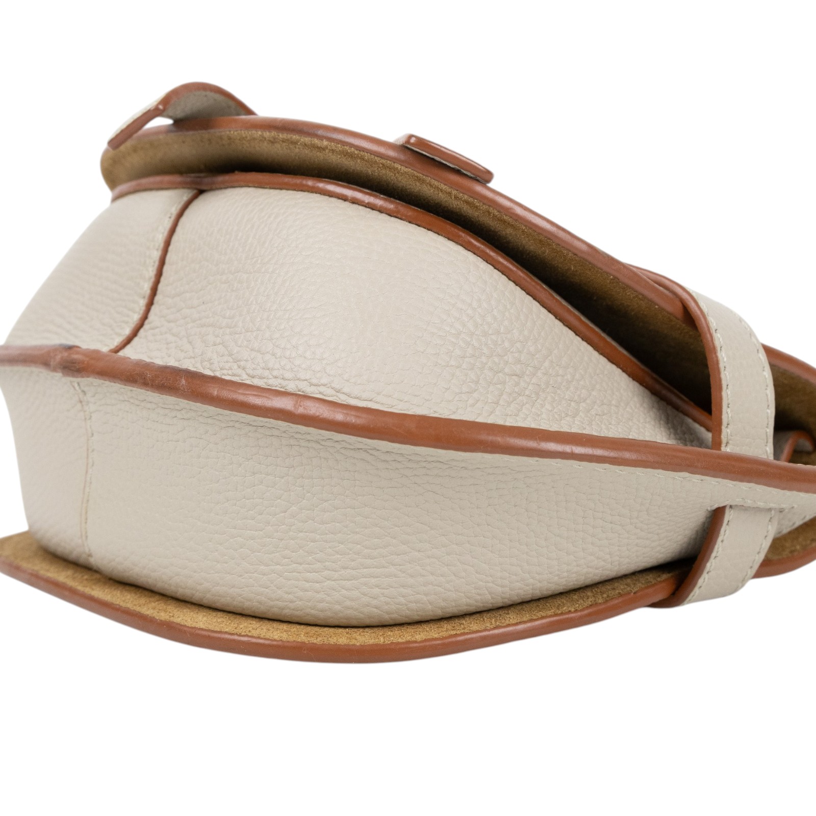 羅意威 LOEWE Mini Gate Dual bag 迷你 小牛皮 肩背包  米灰MINI GATE 防塵袋/背帶/購買證明