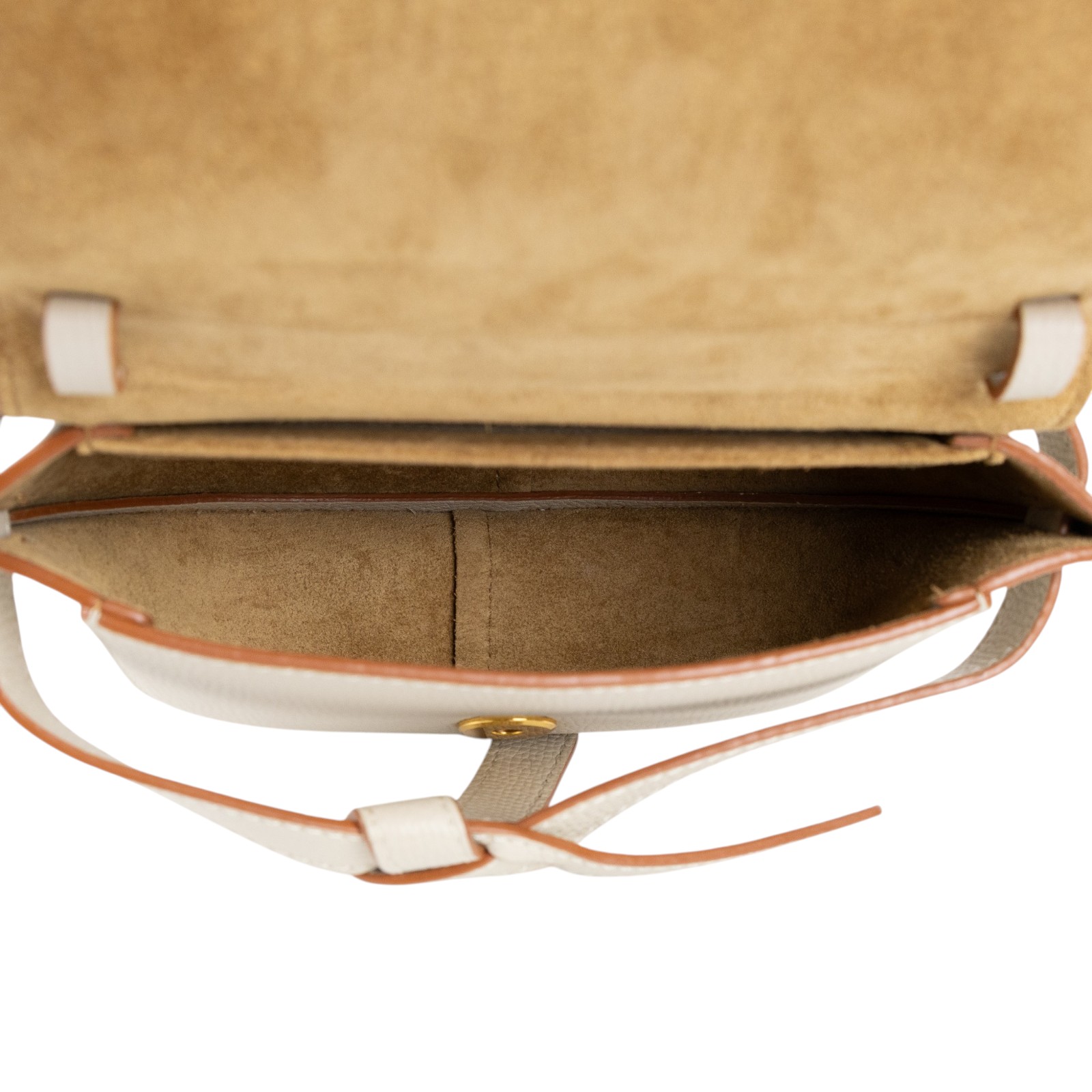 羅意威 LOEWE Mini Gate Dual bag 迷你 小牛皮 肩背包  米灰MINI GATE 防塵袋/背帶/購買證明
