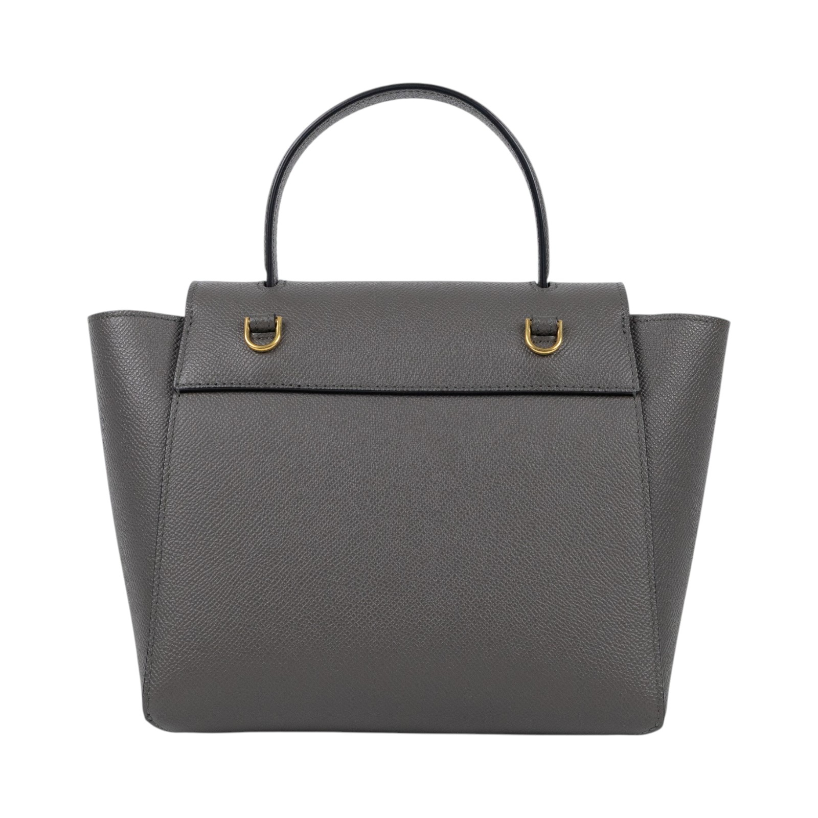 思琳 CELINE 珠地小牛皮 袖珍型 Belt 手袋 189003ZVA 鐵灰BELT鯰魚包 NANO 防塵袋/台灣購買證明/背帶
