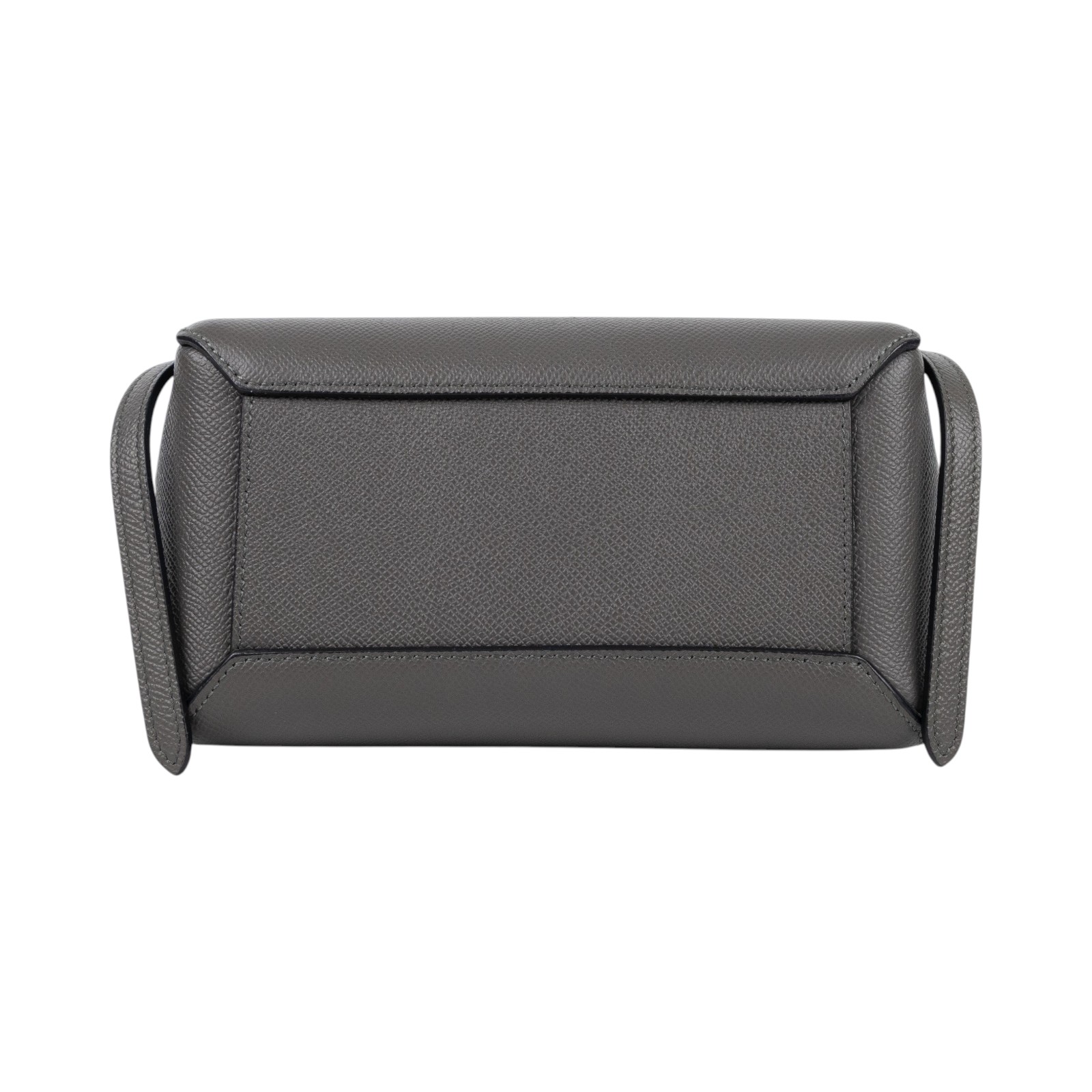 思琳 CELINE 珠地小牛皮 袖珍型 Belt 手袋 189003ZVA 鐵灰BELT鯰魚包 NANO 防塵袋/台灣購買證明/背帶