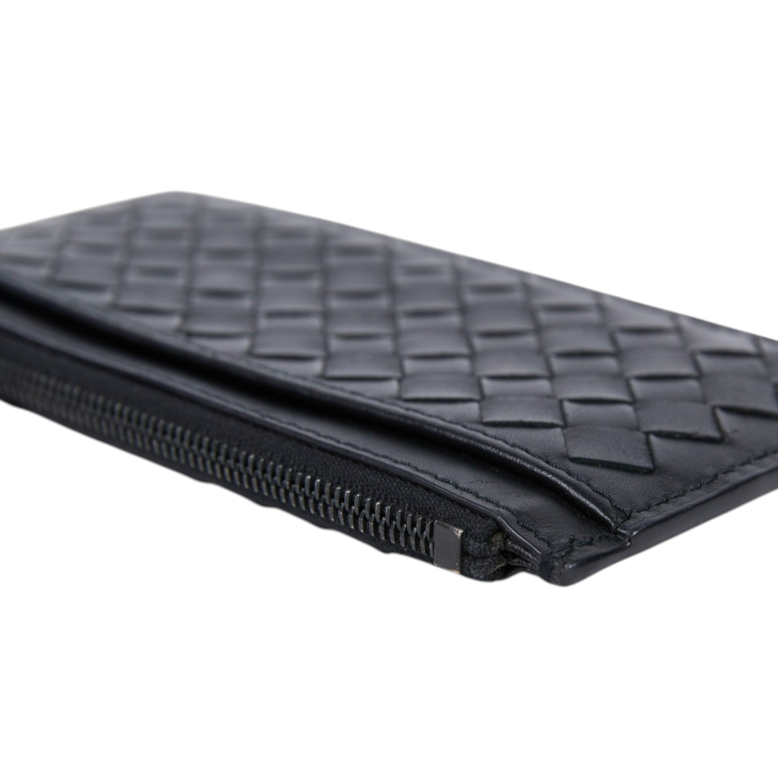 寶緹嘉 BOTTEGA VENETA Intrecciato 皮革拉鍊卡夾小錢包 566430 V47W1 1275 566430V47W1  無附屬品
