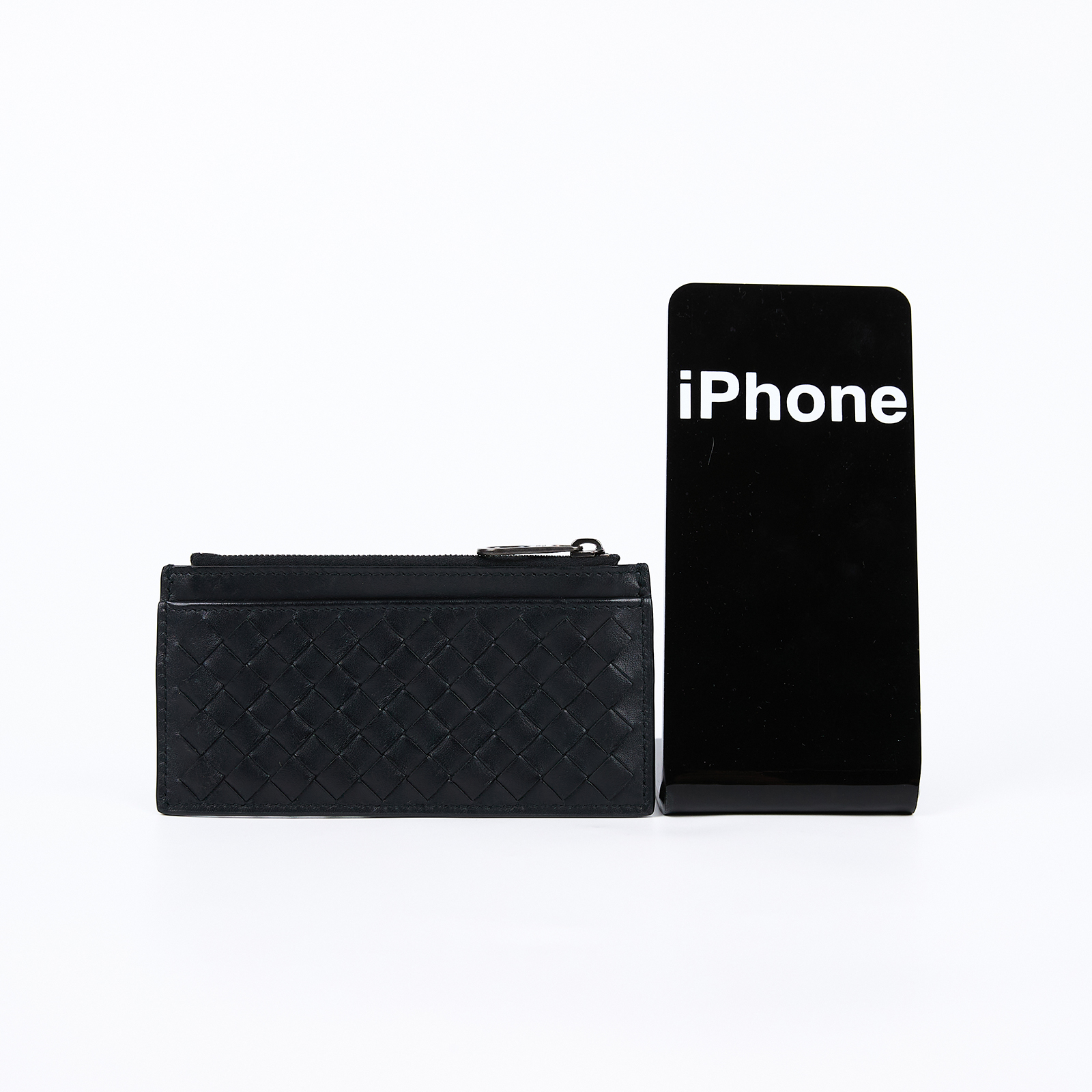 寶緹嘉 BOTTEGA VENETA Intrecciato 皮革拉鍊卡夾小錢包 566430 V47W1 1275 566430V47W1  無附屬品