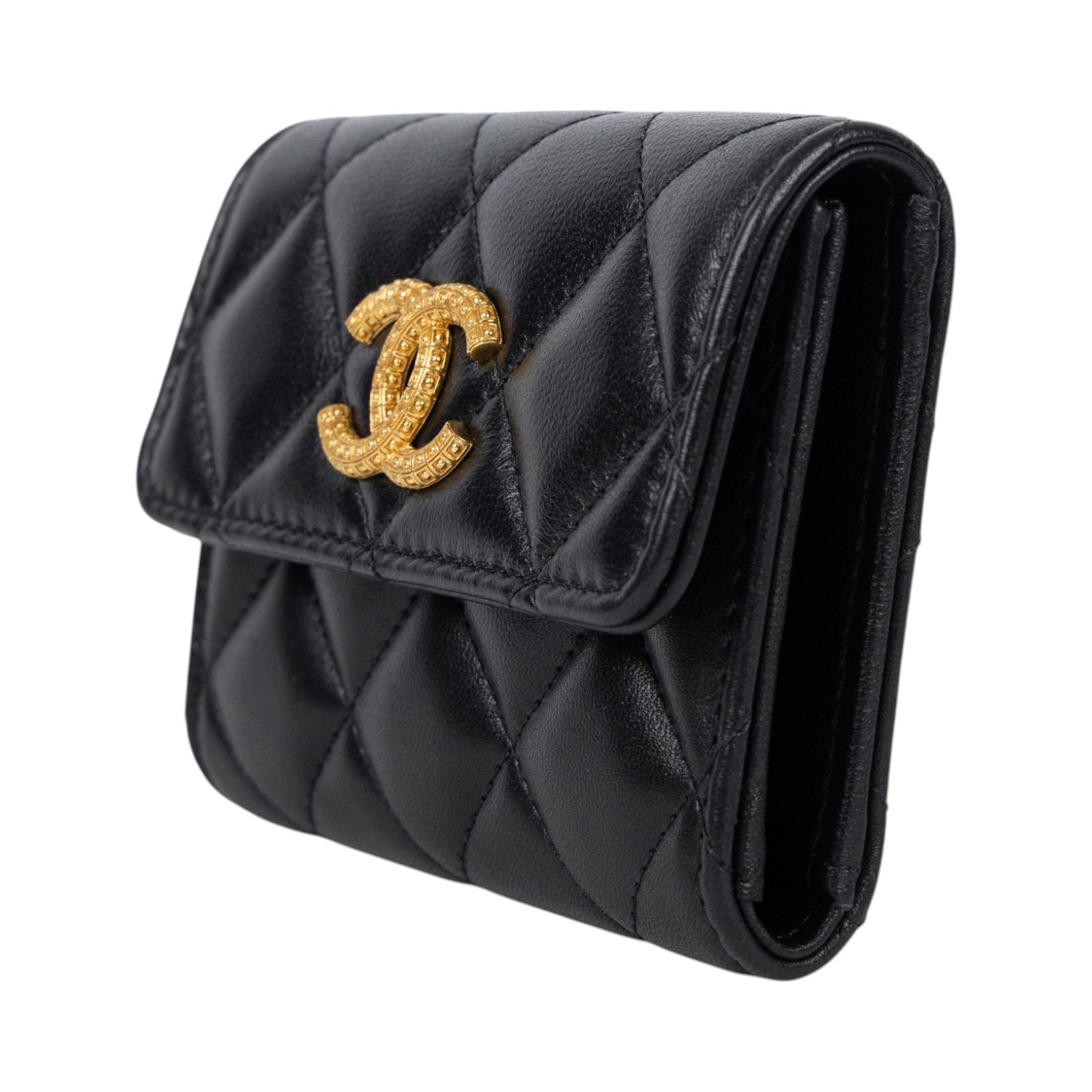 香奈兒 CHANEL 卡片夾 Card Case AP3410 B12929 晶片款 黑金雙C短夾 原廠盒子/防塵袋/購買證明影本