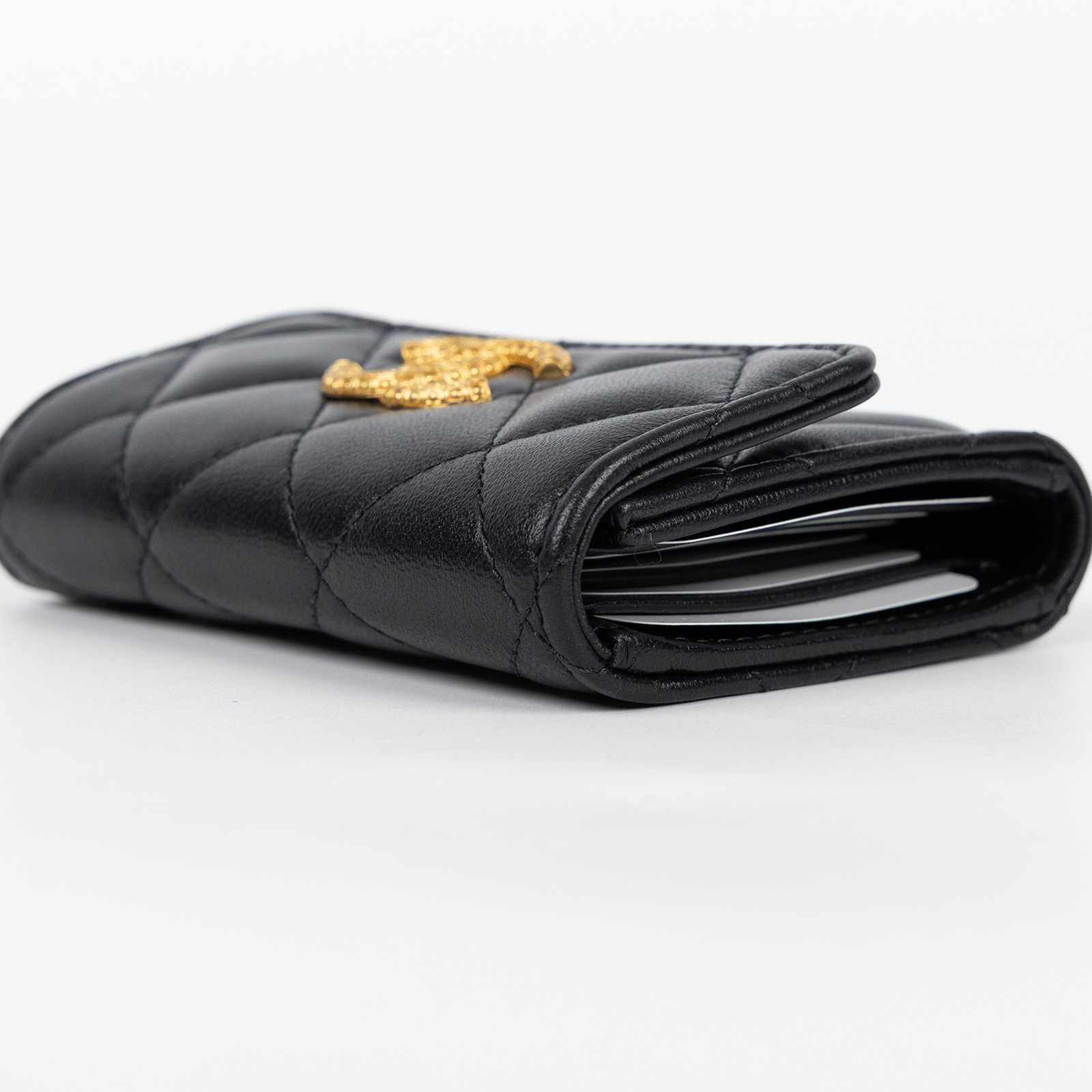 香奈兒 CHANEL 卡片夾 Card Case AP3410 B12929 晶片款 黑金雙C短夾 原廠盒子/防塵袋/購買證明影本