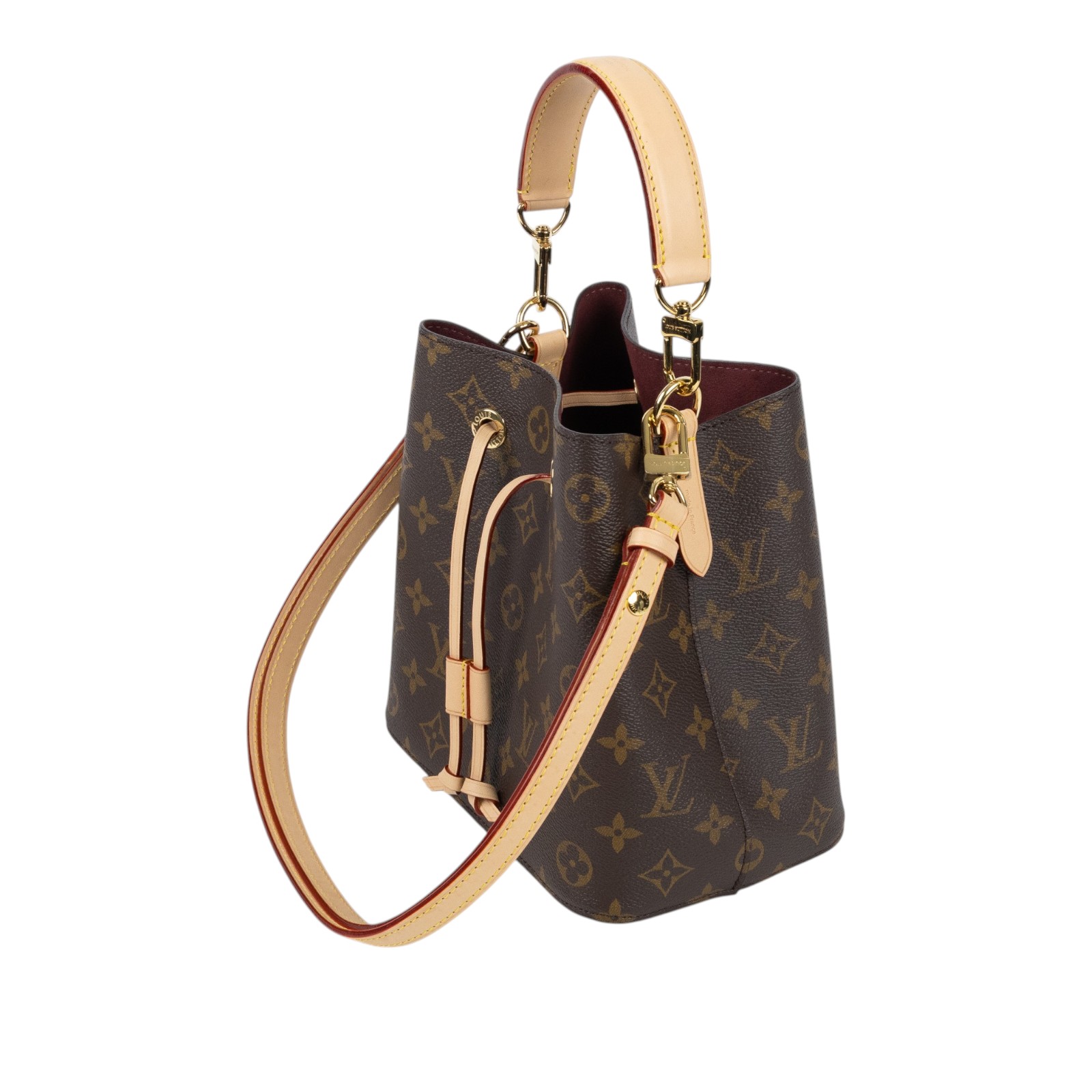 路易威登 LOUIS VUITTON Néonoé BB 經典帆布 束口水桶包 M46581 晶片款 原花Néonoé BB 原廠盒子/防塵袋/背帶2