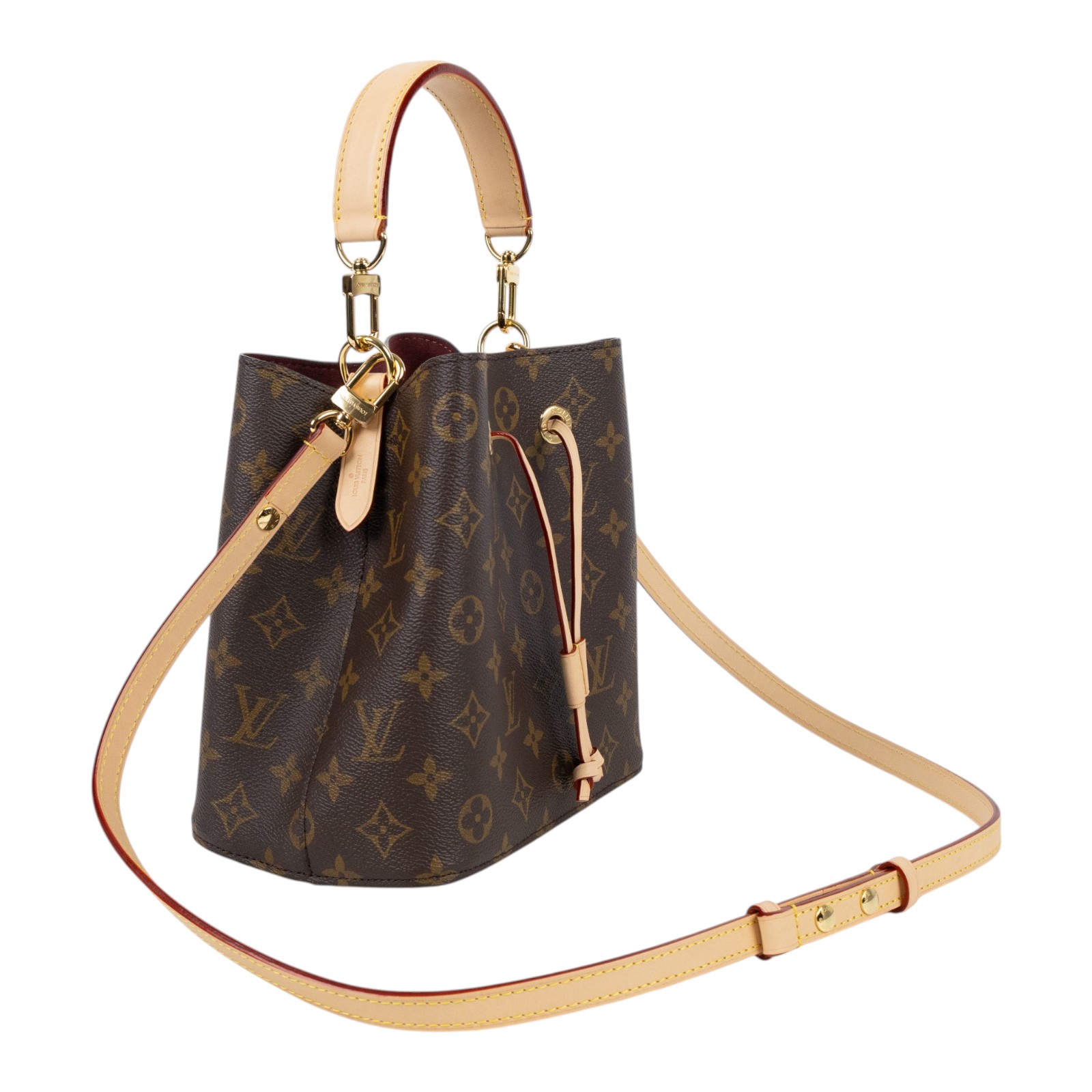 路易威登 LOUIS VUITTON Néonoé BB 經典帆布 束口水桶包 M46581 晶片款 原花Néonoé BB 原廠盒子/防塵袋/背帶2