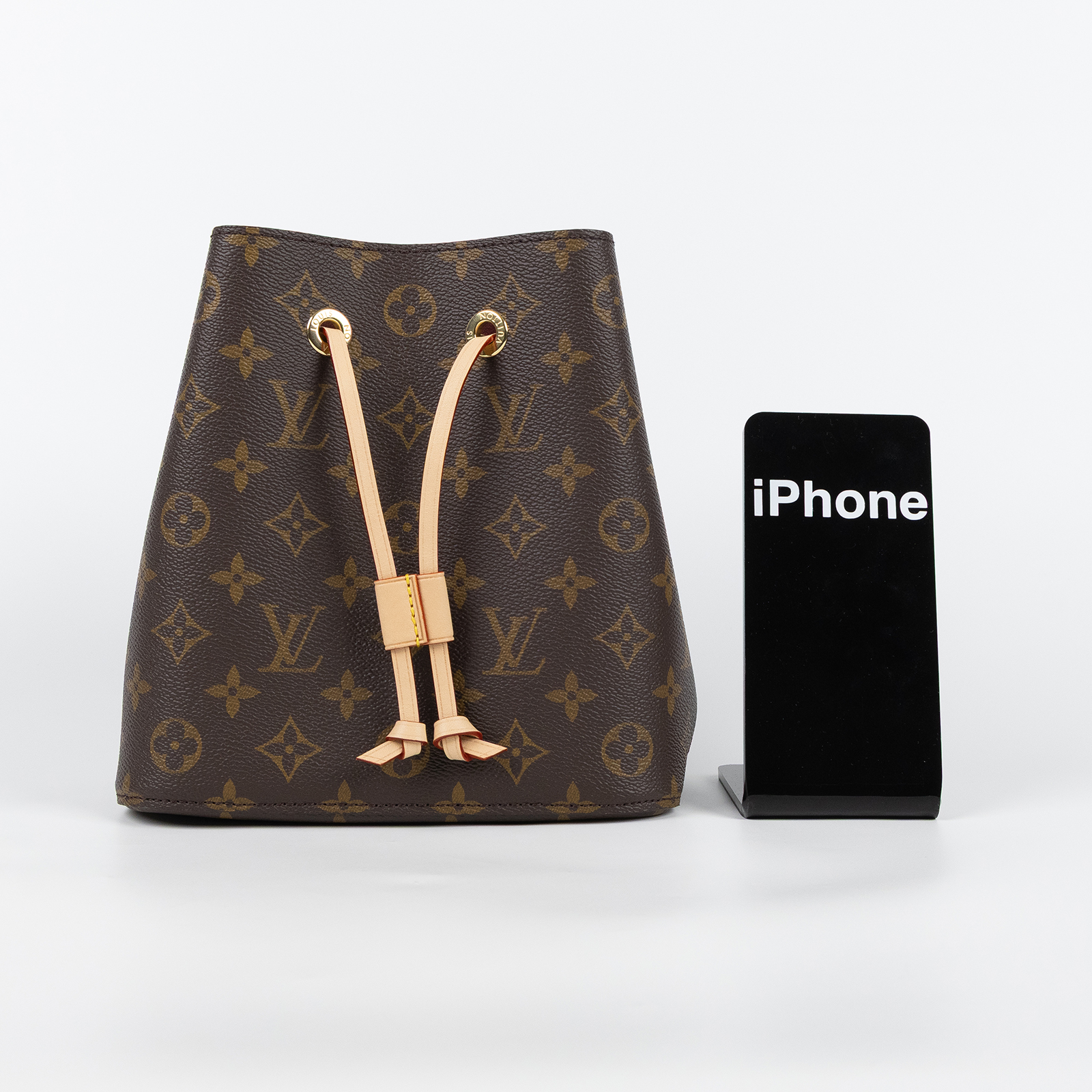 路易威登 LOUIS VUITTON Néonoé BB 經典帆布 束口水桶包 M46581 晶片款 原花Néonoé BB 原廠盒子/防塵袋/背帶2