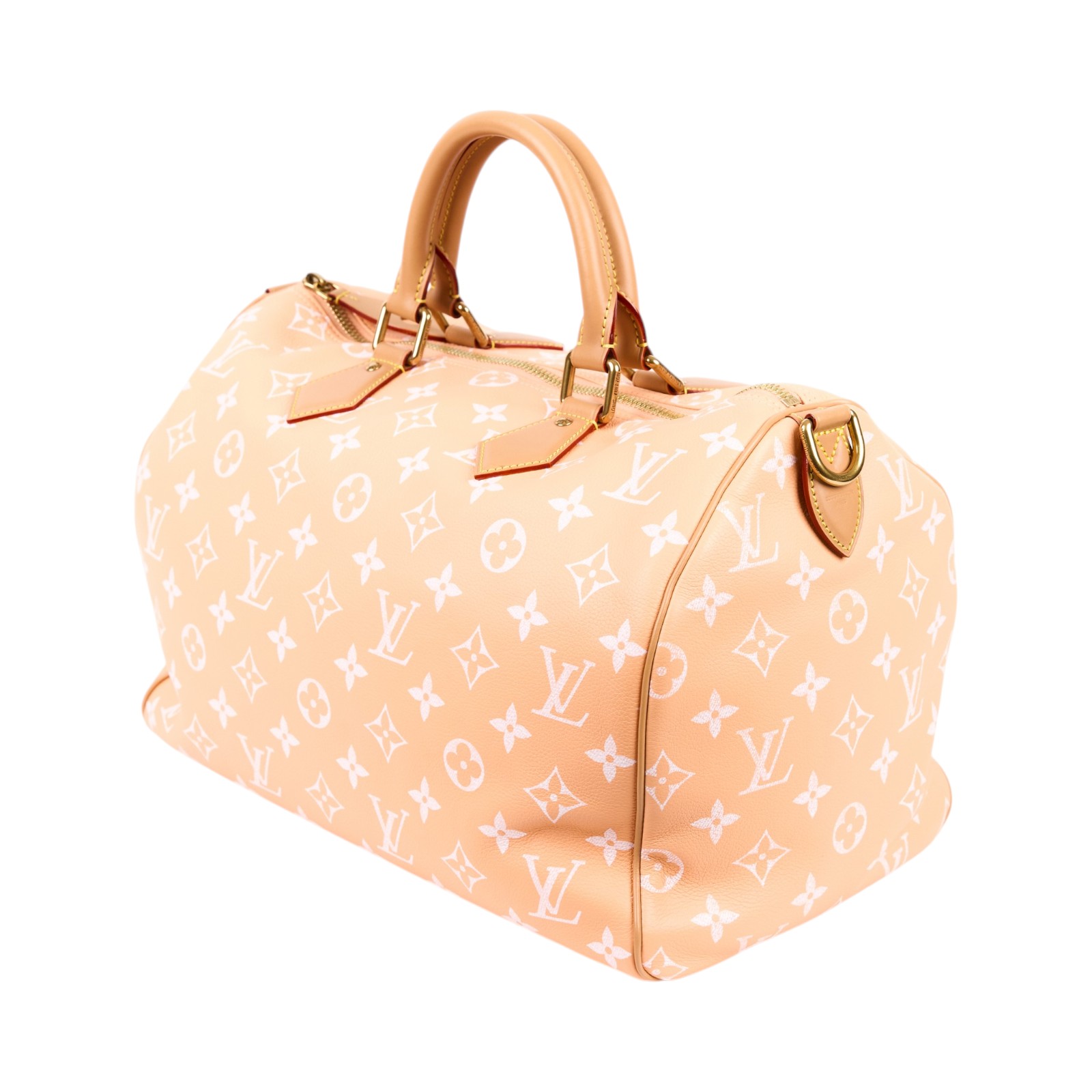 路易威登 LOUIS VUITTON Speedy P9 Bandoulière 40 波士頓包 手提包 Summer Peach M13919 晶片款  防塵袋/鎖組/背帶