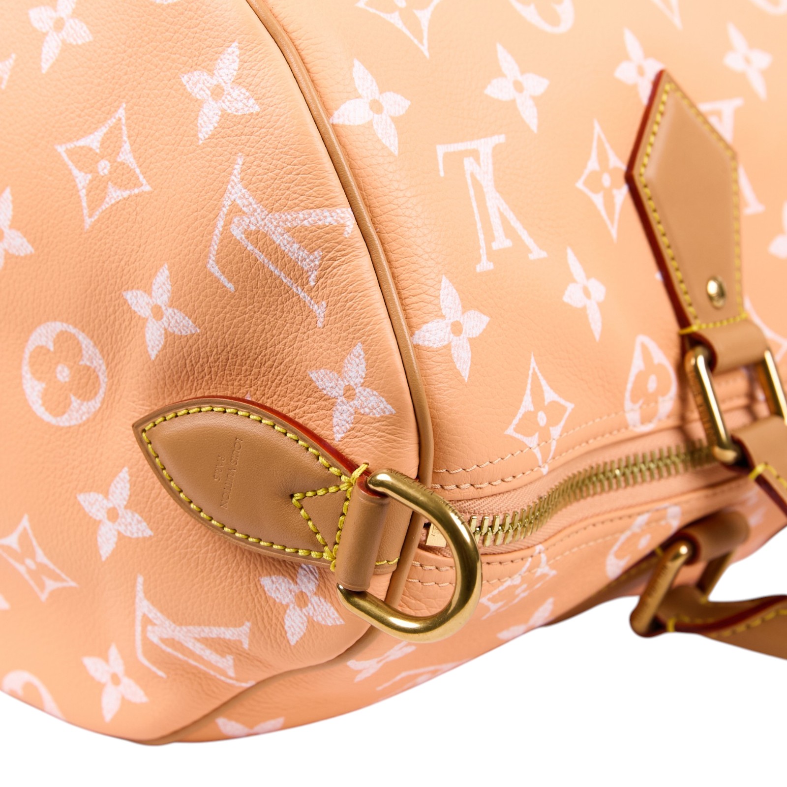 路易威登 LOUIS VUITTON Speedy P9 Bandoulière 40 波士頓包 手提包 Summer Peach M13919 晶片款  防塵袋/鎖組/背帶