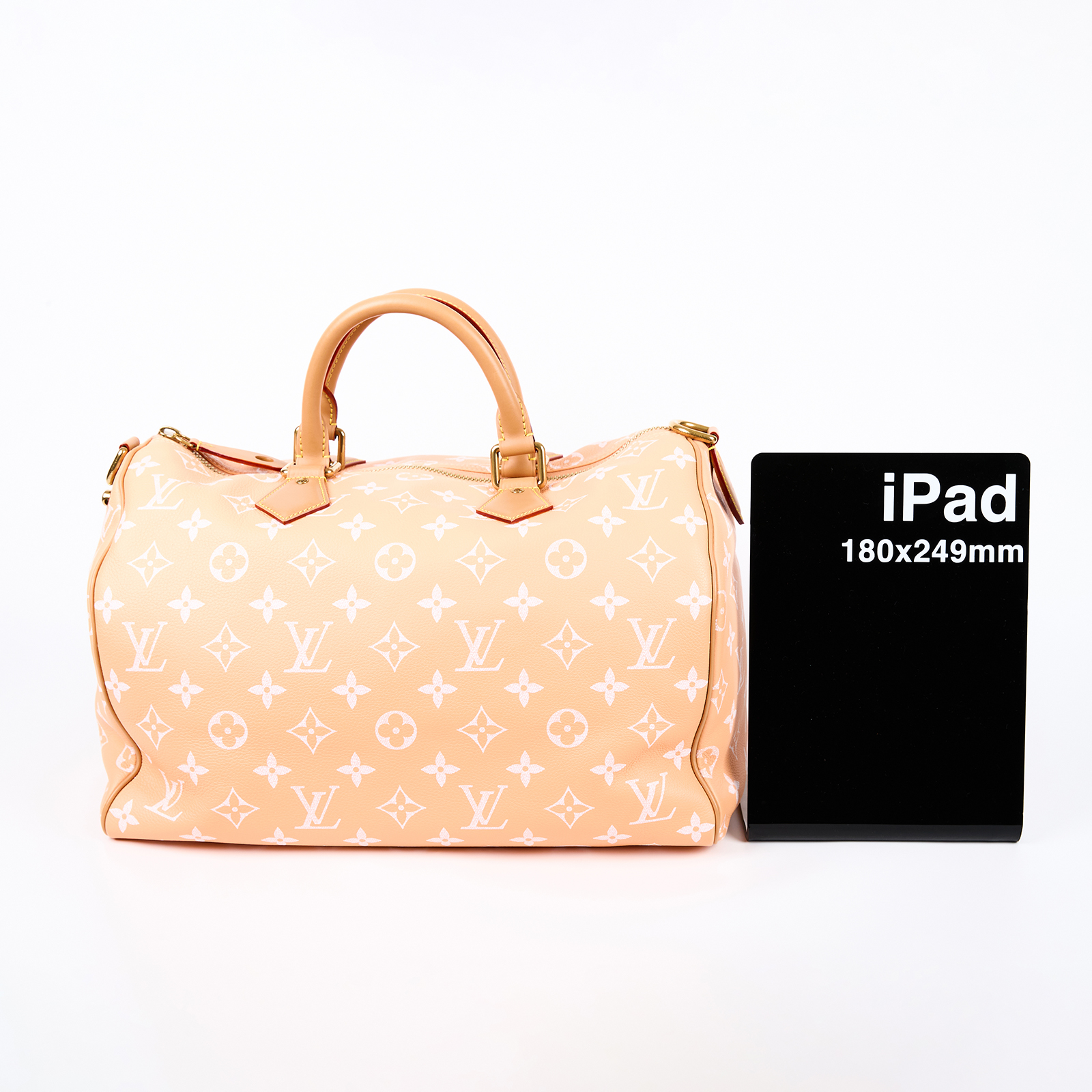 路易威登 LOUIS VUITTON Speedy P9 Bandoulière 40 波士頓包 手提包 Summer Peach M13919 晶片款  防塵袋/鎖組/背帶