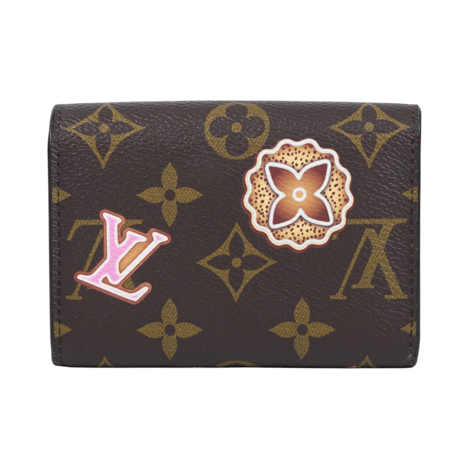 路易威登 LOUIS VUITTON Rosalie 零錢包 經典帆布 Candy Red M12220 晶片款  原廠盒子/防塵袋