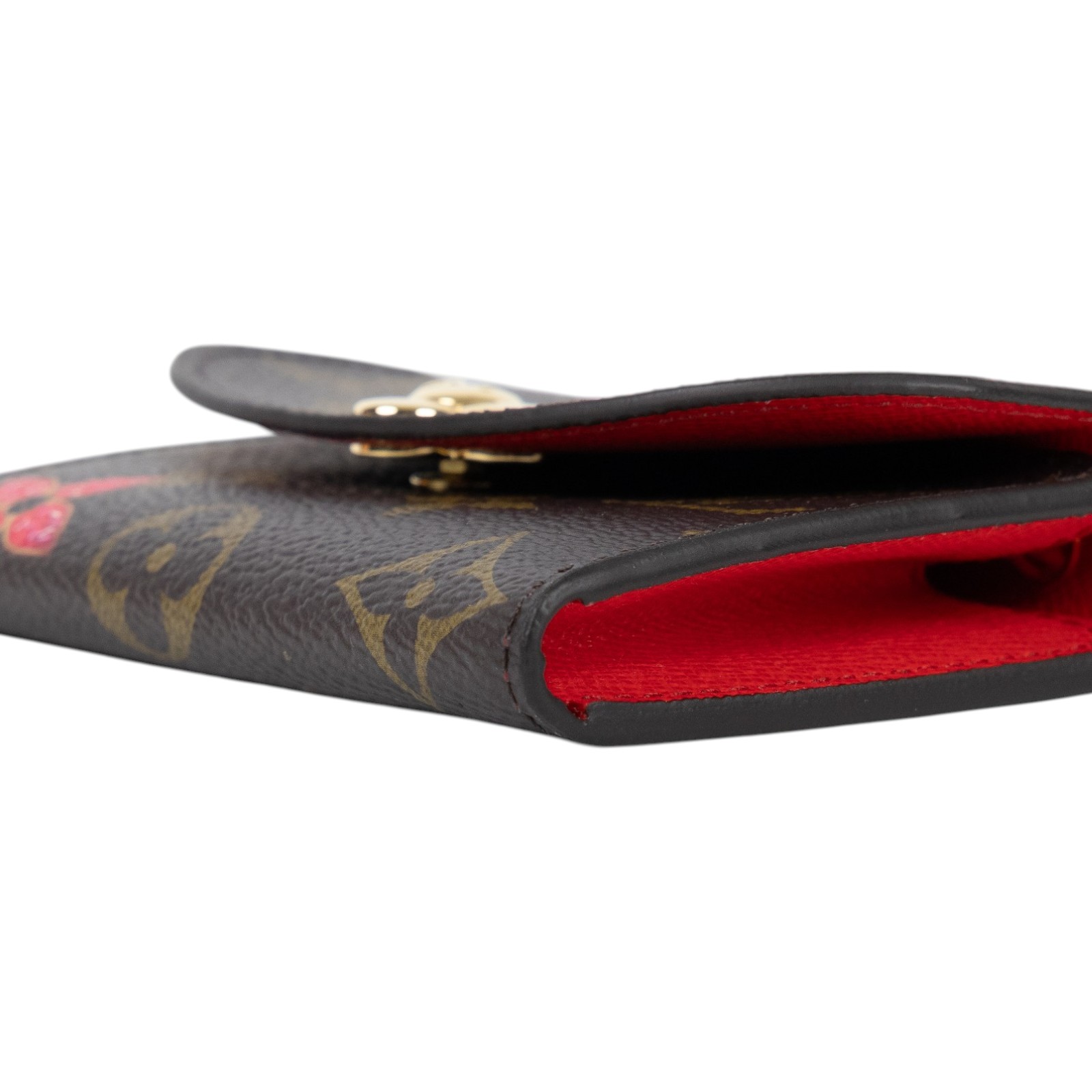 路易威登 LOUIS VUITTON Rosalie 零錢包 經典帆布 Candy Red M12220 晶片款  原廠盒子/防塵袋
