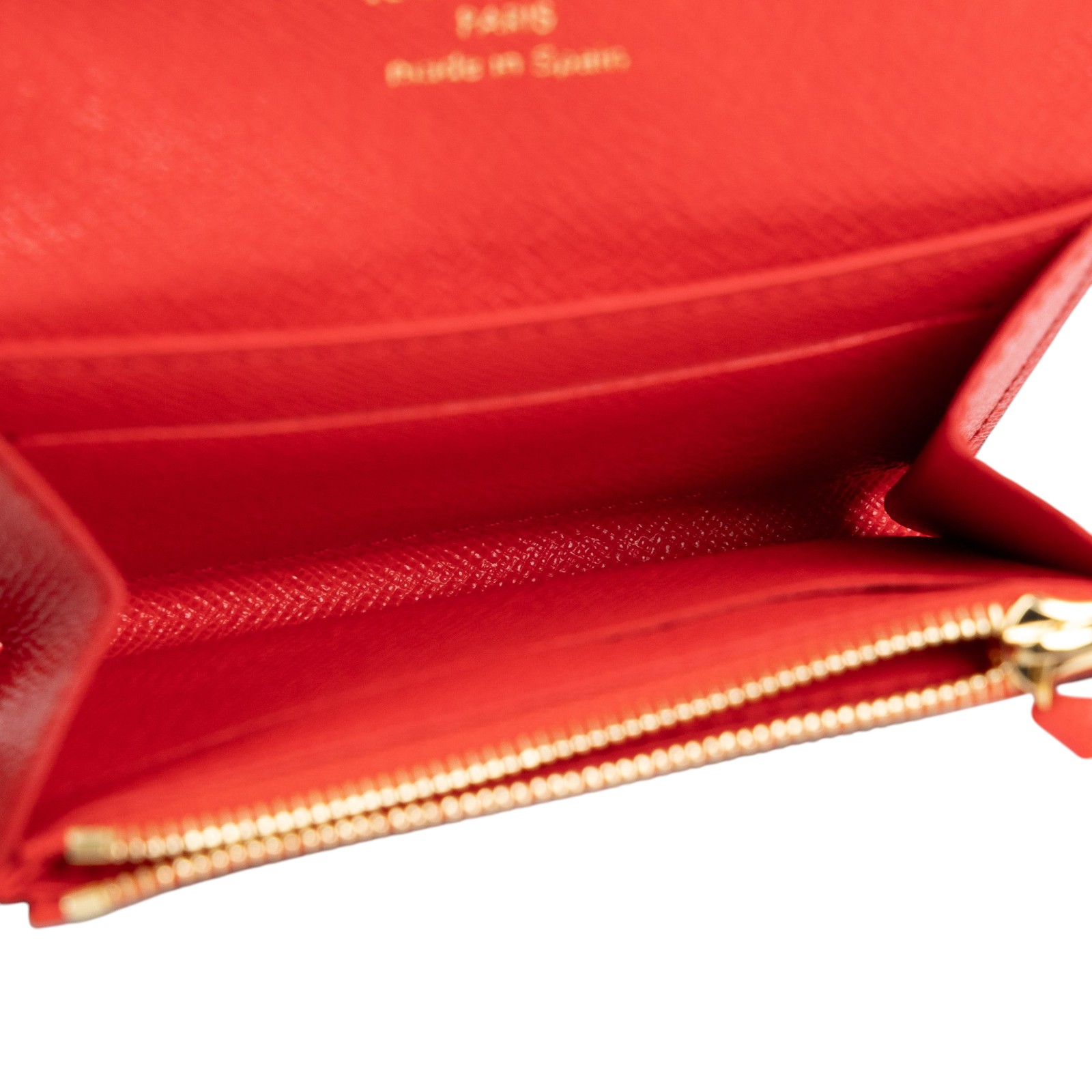 路易威登 LOUIS VUITTON Rosalie 零錢包 經典帆布 Candy Red M12220 晶片款  原廠盒子/防塵袋