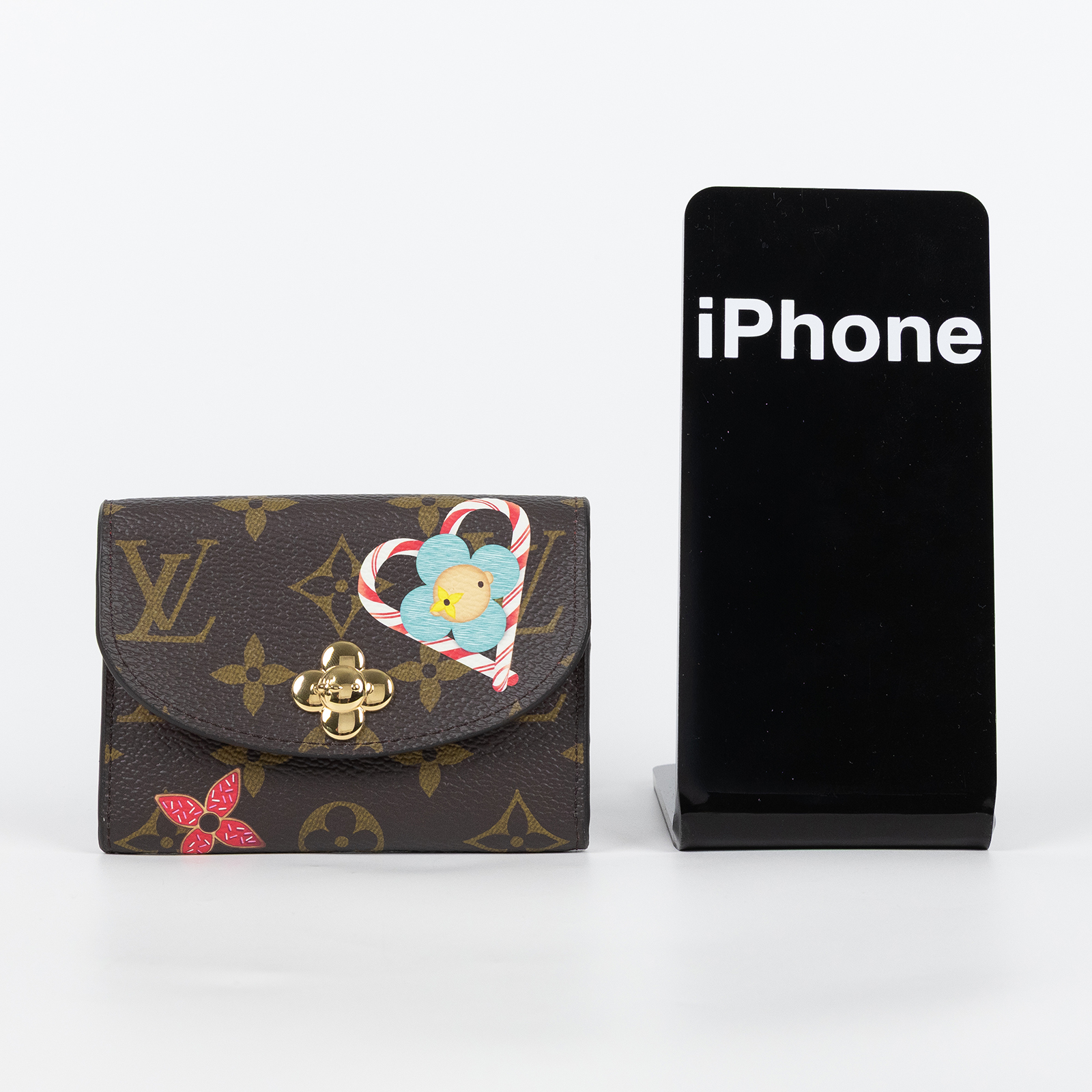 路易威登 LOUIS VUITTON Rosalie 零錢包 經典帆布 Candy Red M12220 晶片款  原廠盒子/防塵袋