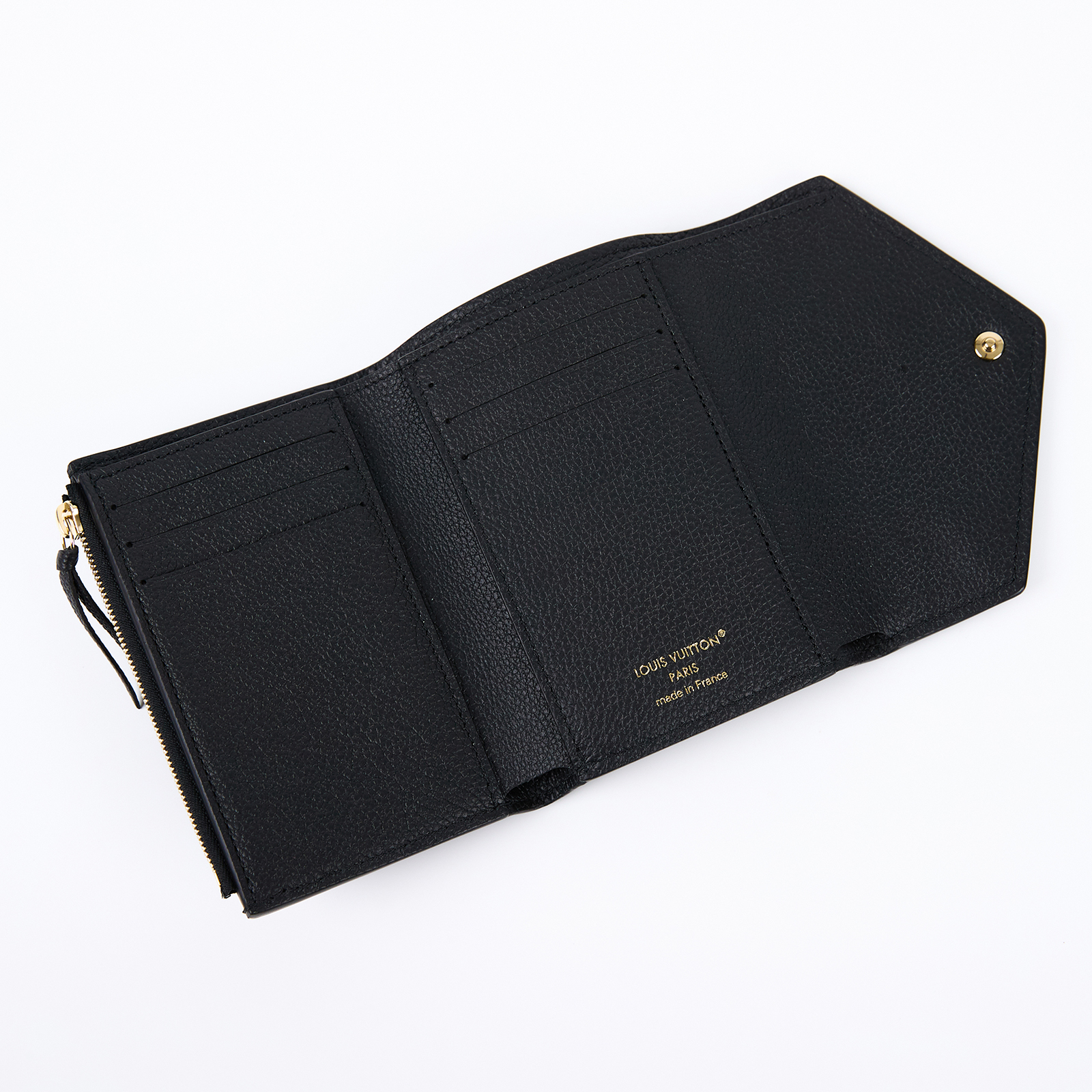 路易威登 LOUIS VUITTON Victorine 錢包 壓花牛皮 M64060 晶片款 黑原花壓紋VICTORINE 原廠盒子/防塵袋/購買證明