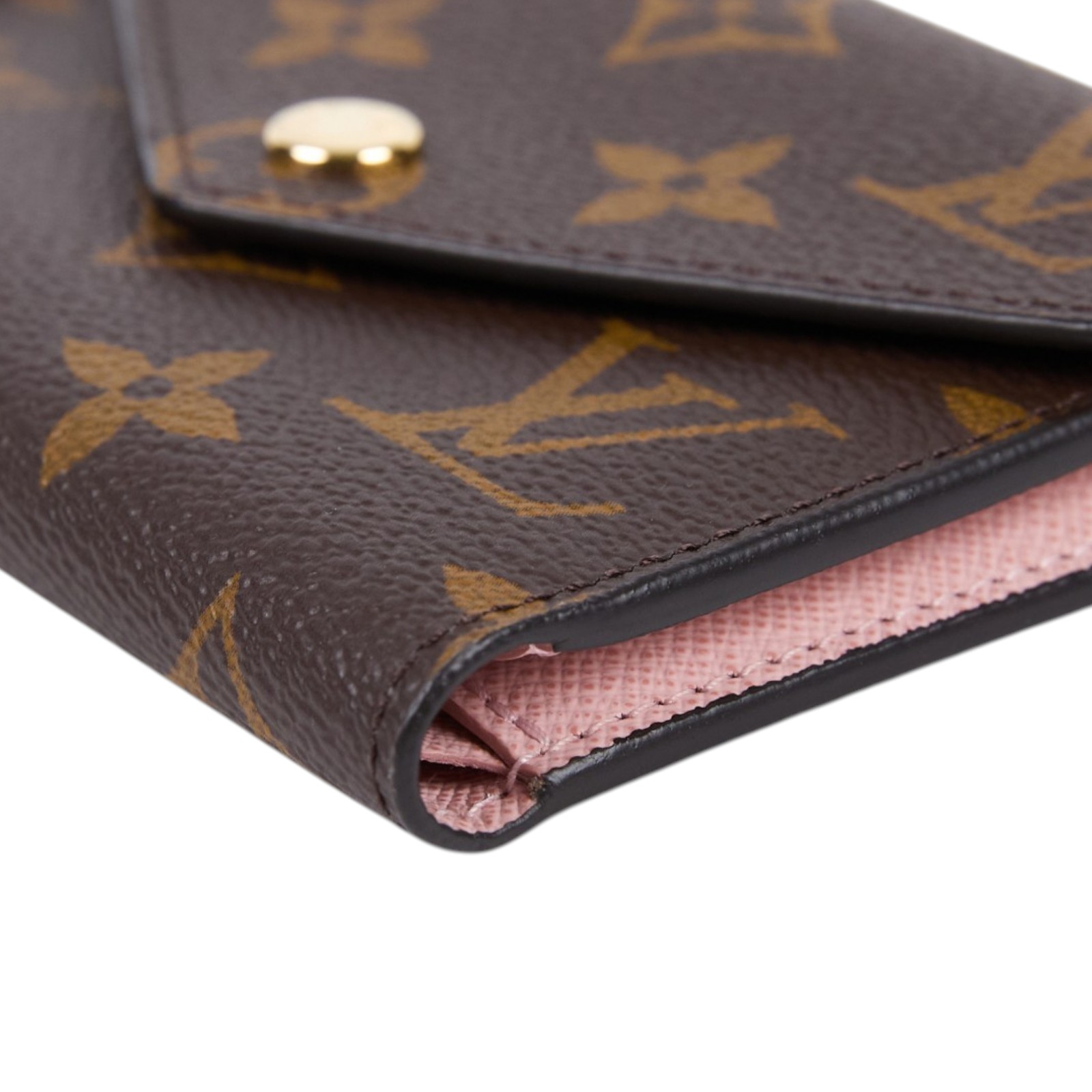 路易威登 LOUIS VUITTON Victorine 錢包 塗層帆布 芭蕾粉色 M62360 晶片款  原廠盒子/防塵袋/台灣購買證明