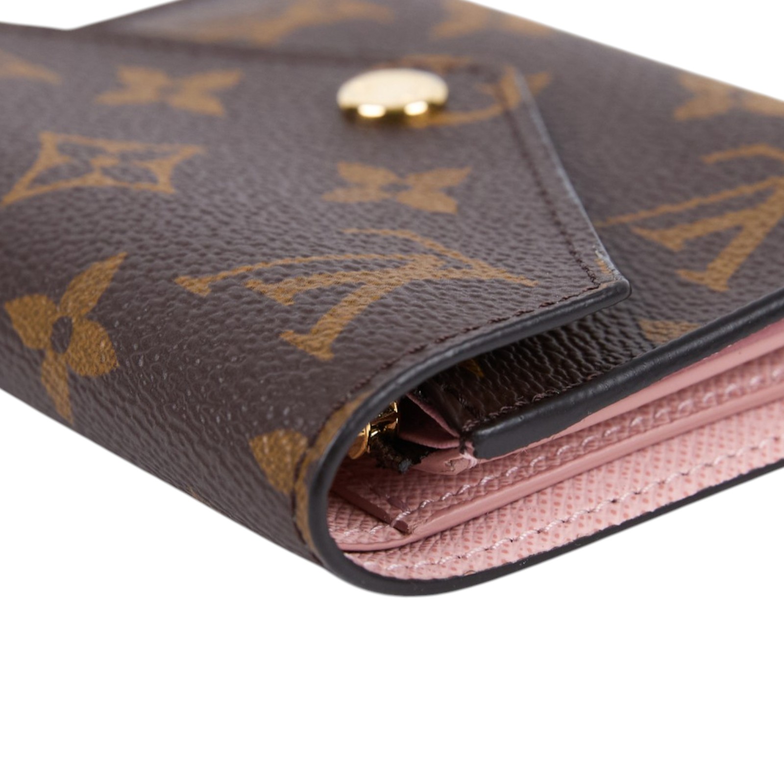 路易威登 LOUIS VUITTON Victorine 錢包 塗層帆布 芭蕾粉色 M62360 晶片款  原廠盒子/防塵袋/台灣購買證明