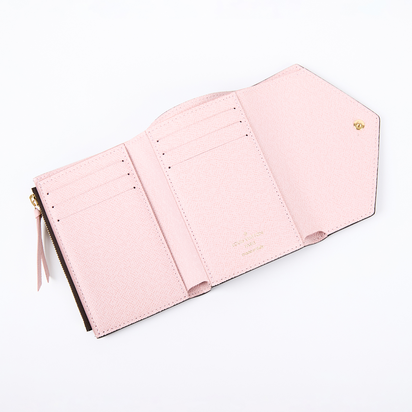 路易威登 LOUIS VUITTON Victorine 錢包 塗層帆布 芭蕾粉色 M62360 晶片款  原廠盒子/防塵袋/台灣購買證明