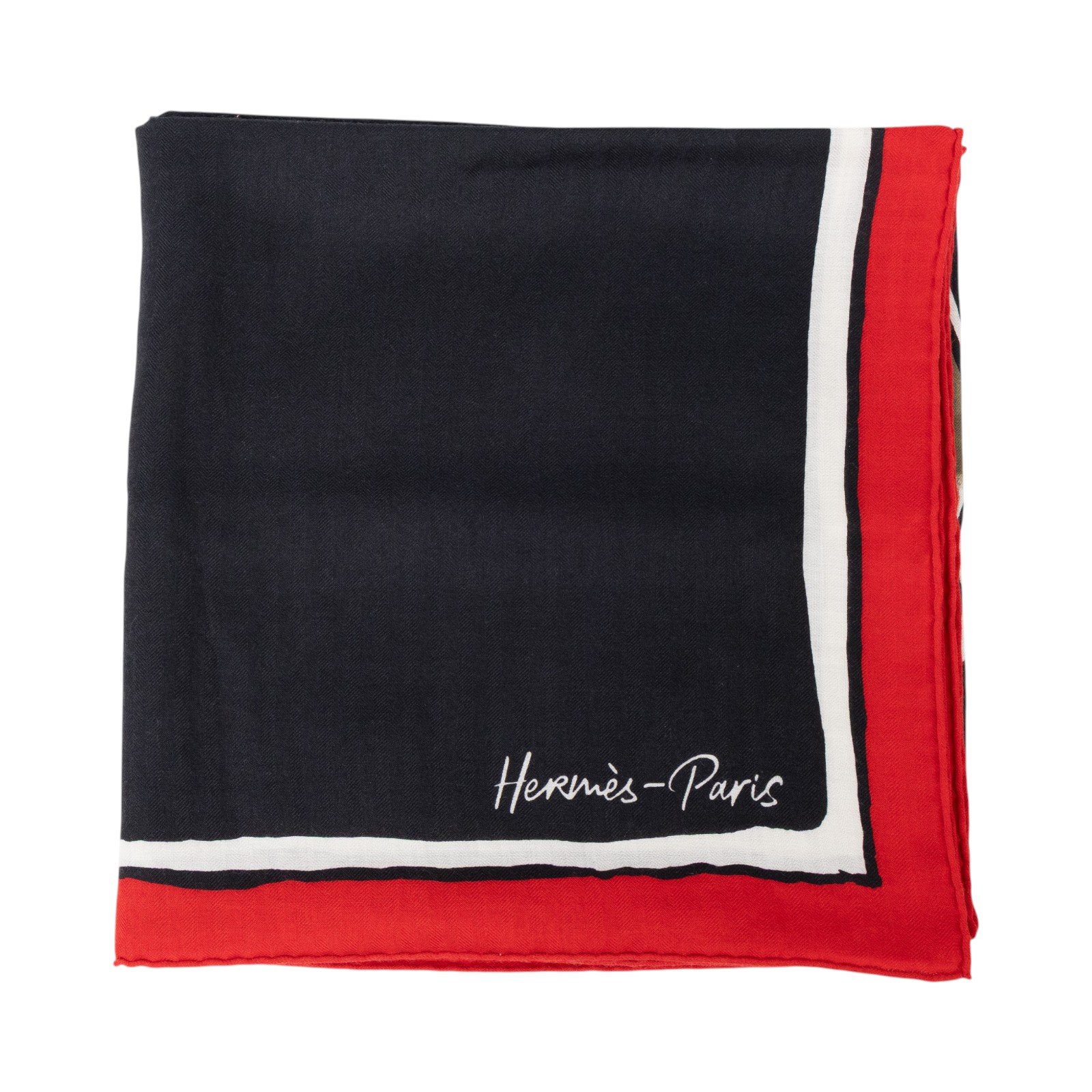 愛馬仕 Hermes Libre Comme Pegase shawl 140 喀什米爾羊絨真絲披肩 黑色/紅色/卡其色 H243802Sv03 HTH2209  原廠盒子