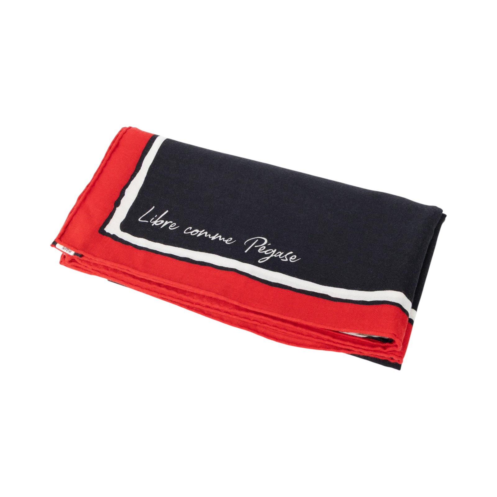 愛馬仕 Hermes Libre Comme Pegase shawl 140 喀什米爾羊絨真絲披肩 黑色/紅色/卡其色 H243802Sv03 HTH2209  原廠盒子
