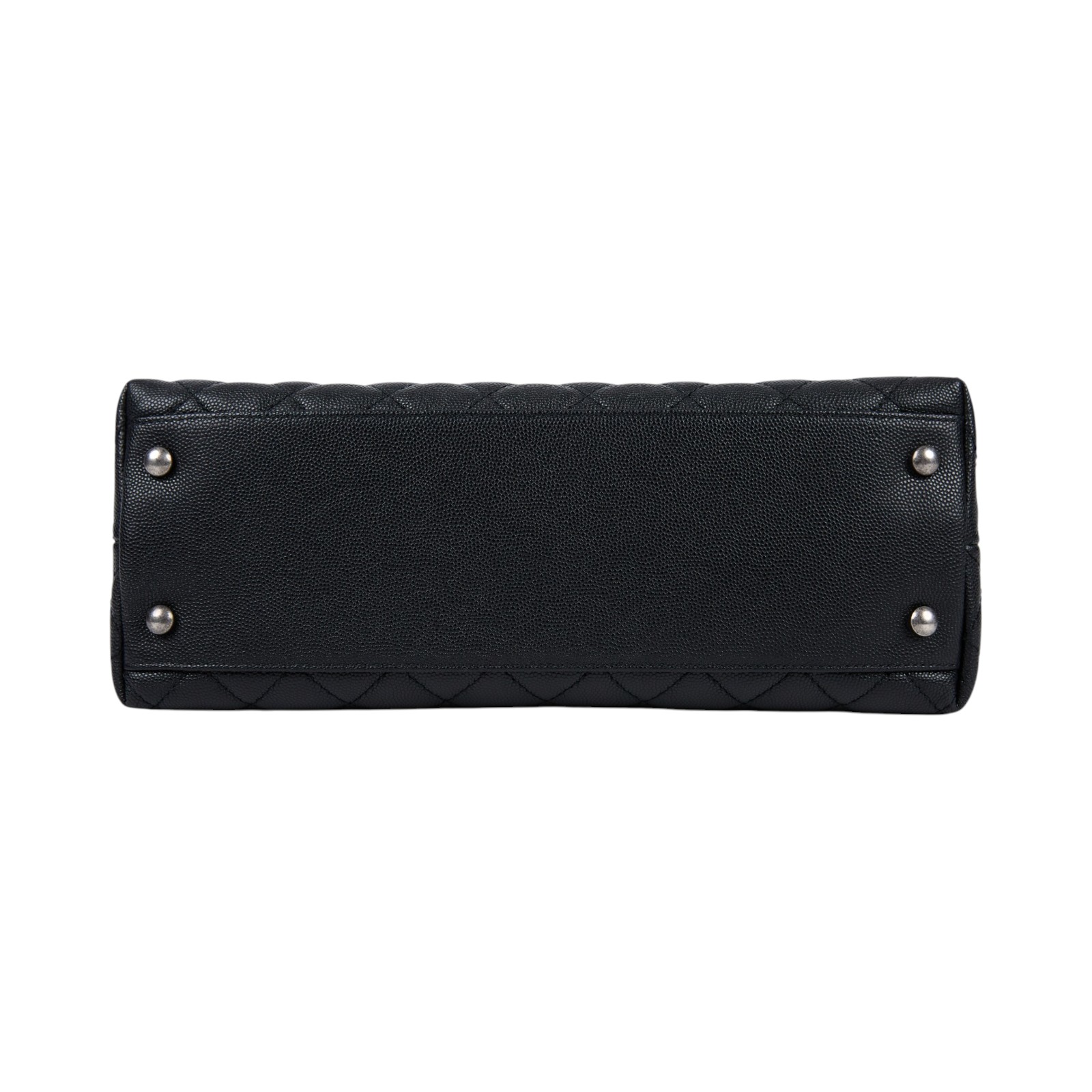 香奈兒 CHANEL Handle 29 手提 口蓋包 A92991 Y60944 23開黑銀荔枝蜥蜴提把COCO HANDLE LARGE 原廠盒子/防塵袋/保證卡/香港購買證明