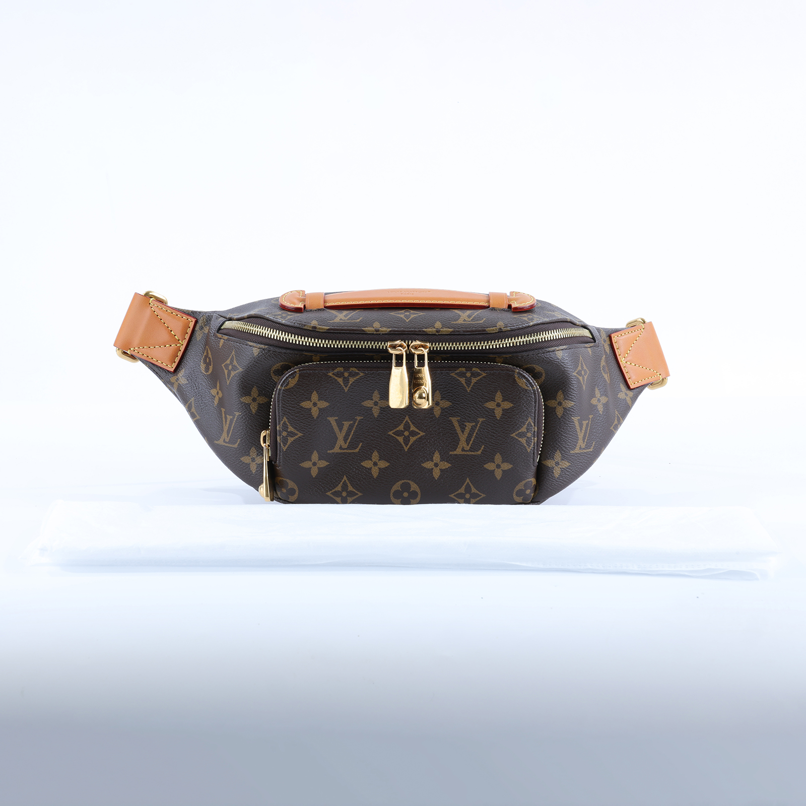 路易威登 LOUIS VUITTON Rush 腰包 經典帆布 M14019 晶片款 原花RUSH BUM腰包 無附屬品