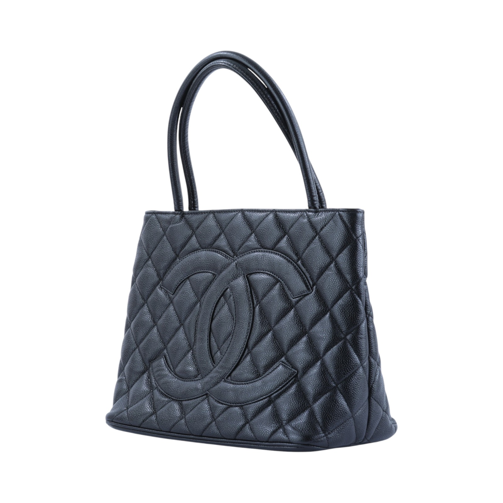 香奈兒 CHANEL 手提包 方型 銀幣包 A01804 8開黑荔枝金幣托特包 無附屬品
