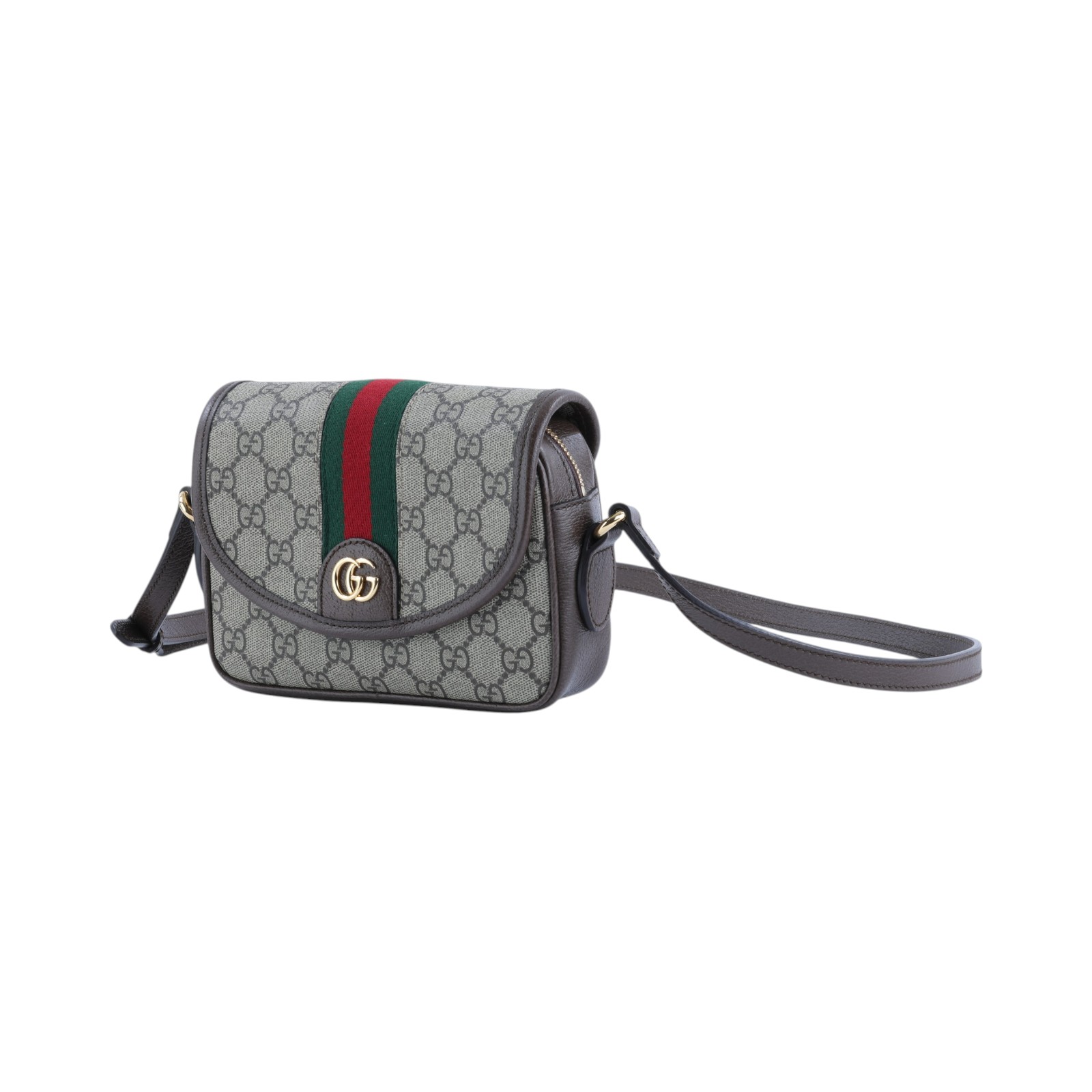 古馳 GUCCI ophidia 拉鍊 迷你 翻蓋 肩背 斜背包 772239 咖OPHIDIA斜背包 無附屬品