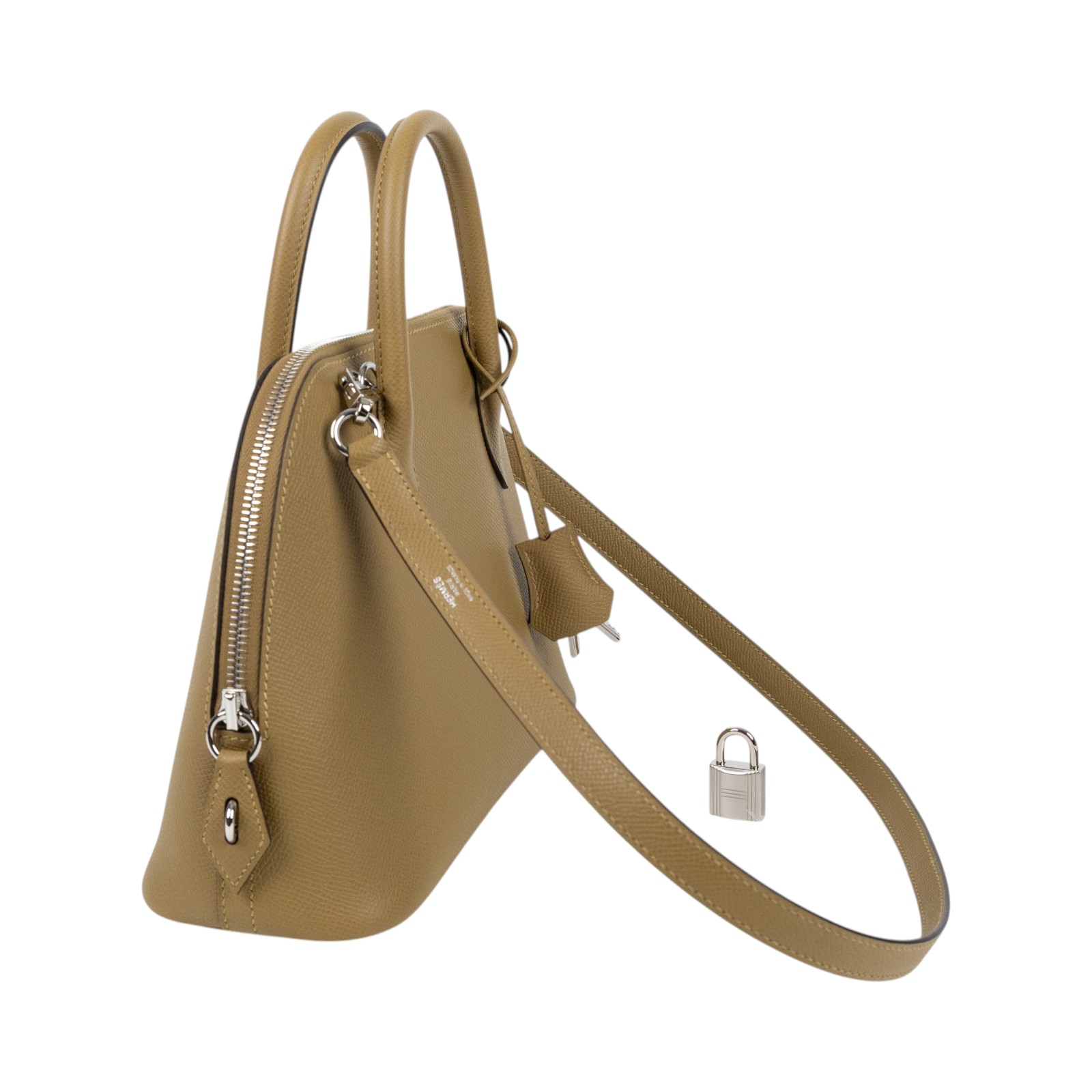 愛馬仕 Hermes Bolide Bag  1923 柏莉包 25 銀色五金 沙丘色 H082798CK2D GIT649GT  防塵袋/鎖組/背帶