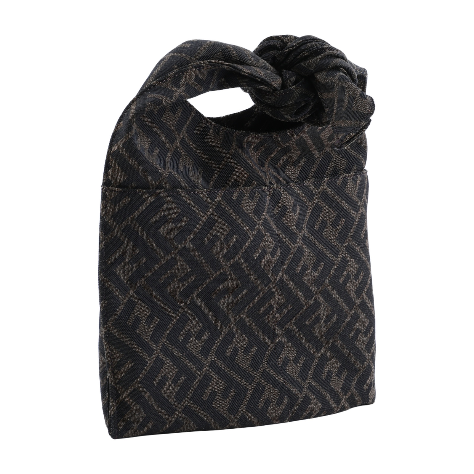 芬迪 FENDI FF Zucca 手提包 肩背包 7VA627ARCO 棕FF帆布肩背包 防塵袋/購買證明