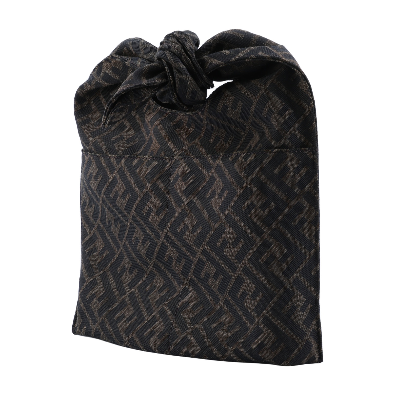 芬迪 FENDI FF Zucca 手提包 肩背包 7VA627ARCO 棕FF帆布肩背包 防塵袋/購買證明