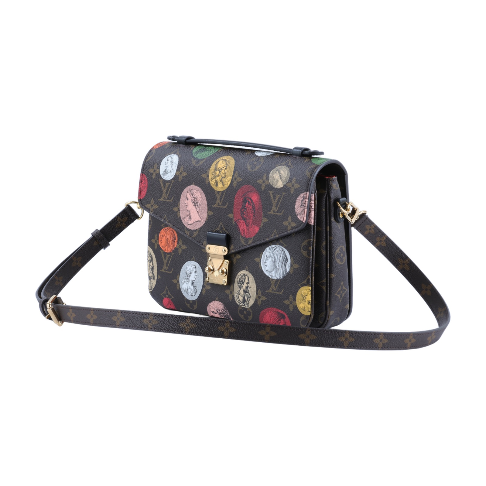 路易威登 LOUIS VUITTON Pochette Metis MM 郵差包 肩背包 斜背包 Cameo M59257 晶片款  防塵袋/背帶