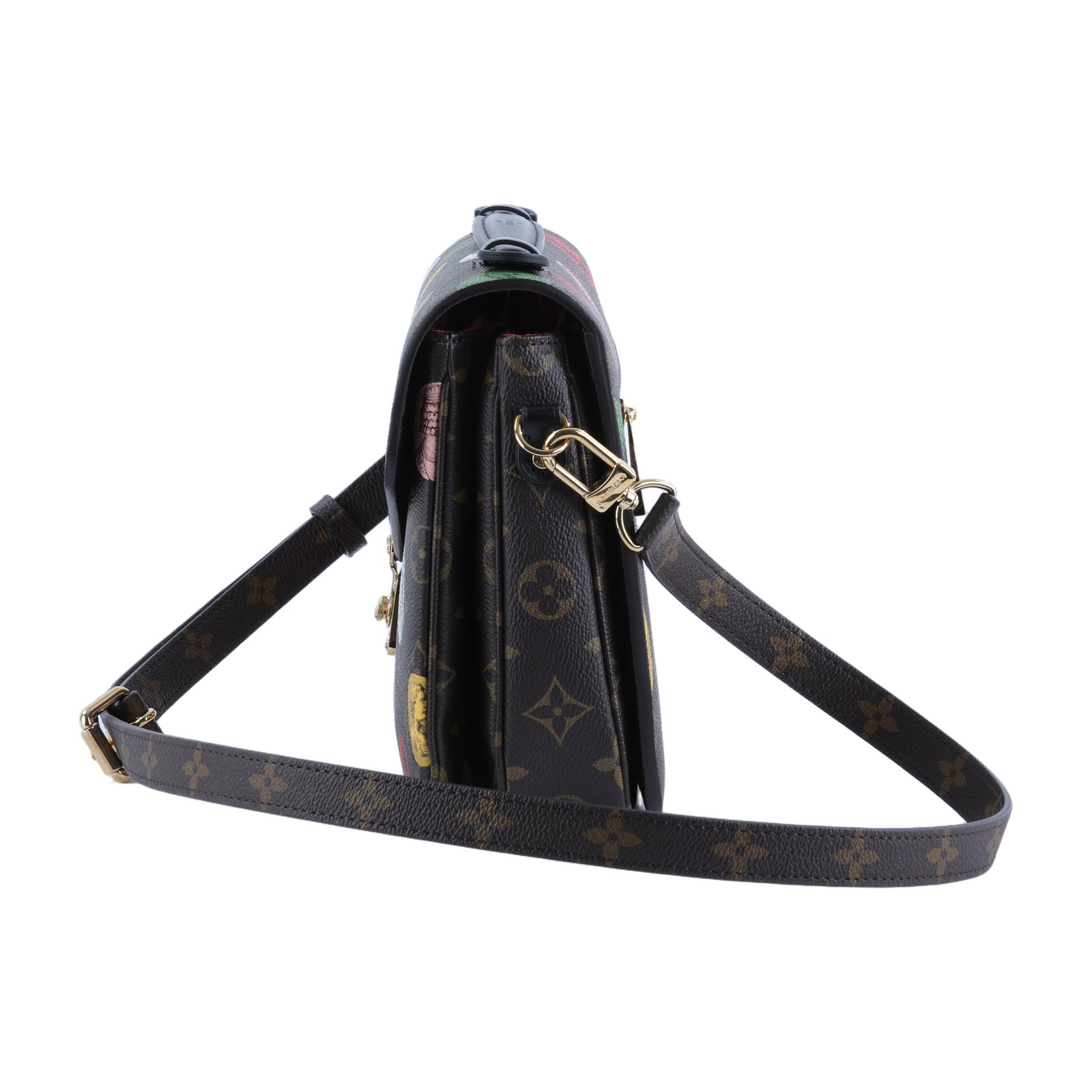 路易威登 LOUIS VUITTON Pochette Metis MM 郵差包 肩背包 斜背包 Cameo M59257 晶片款  防塵袋/背帶