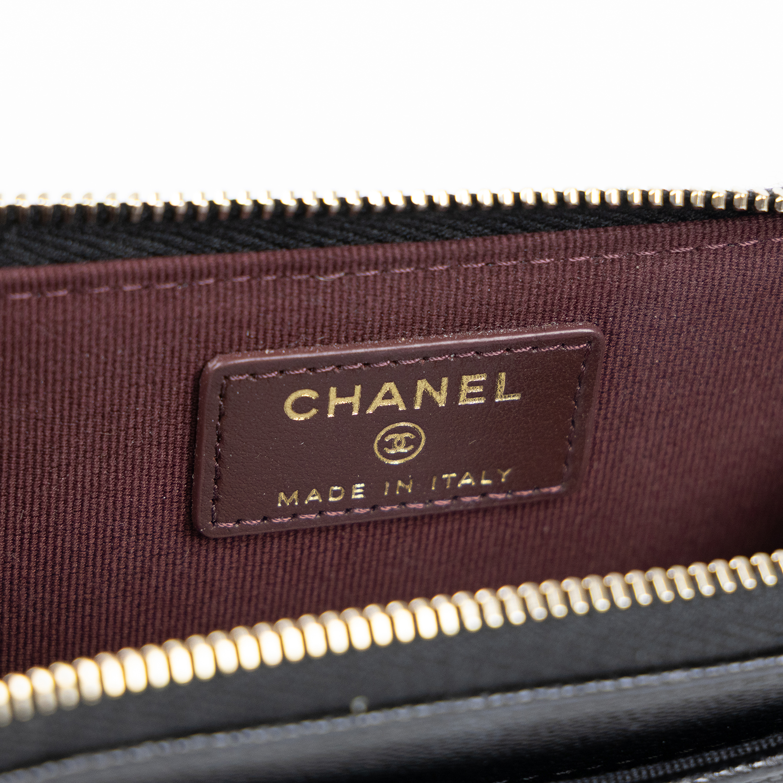 香奈兒 CHANEL CC logo 菱格紋 拉鍊 卡夾 零錢包 AP3179 晶片款 黑荔枝L拉鍊卡包 原廠盒子/防塵袋