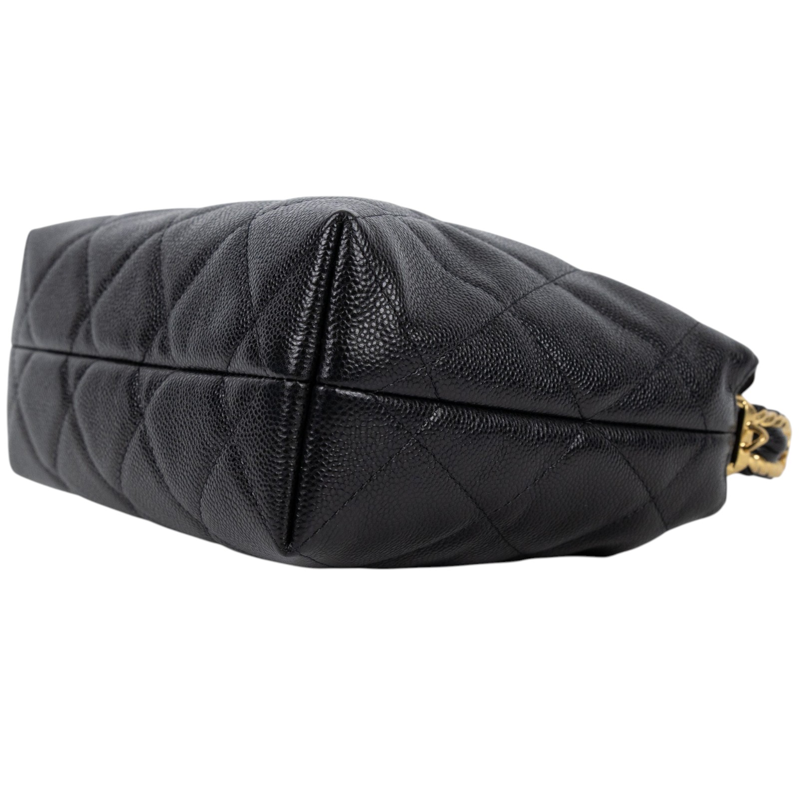 香奈兒 CHANEL 手提包 肩背包 斜背包 AP4066 晶片款 黑荔枝皮穿鍊手把二用包 防塵袋/背帶