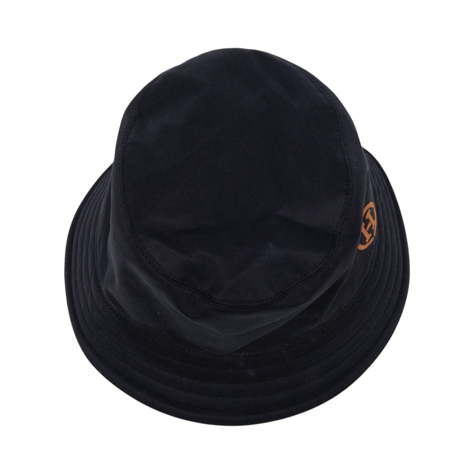 愛馬仕 Hermes Fred H Circle 漁夫帽 黑色 黑色小羊皮標誌 H231048Nv0257 H231048N  防塵袋/購買證明